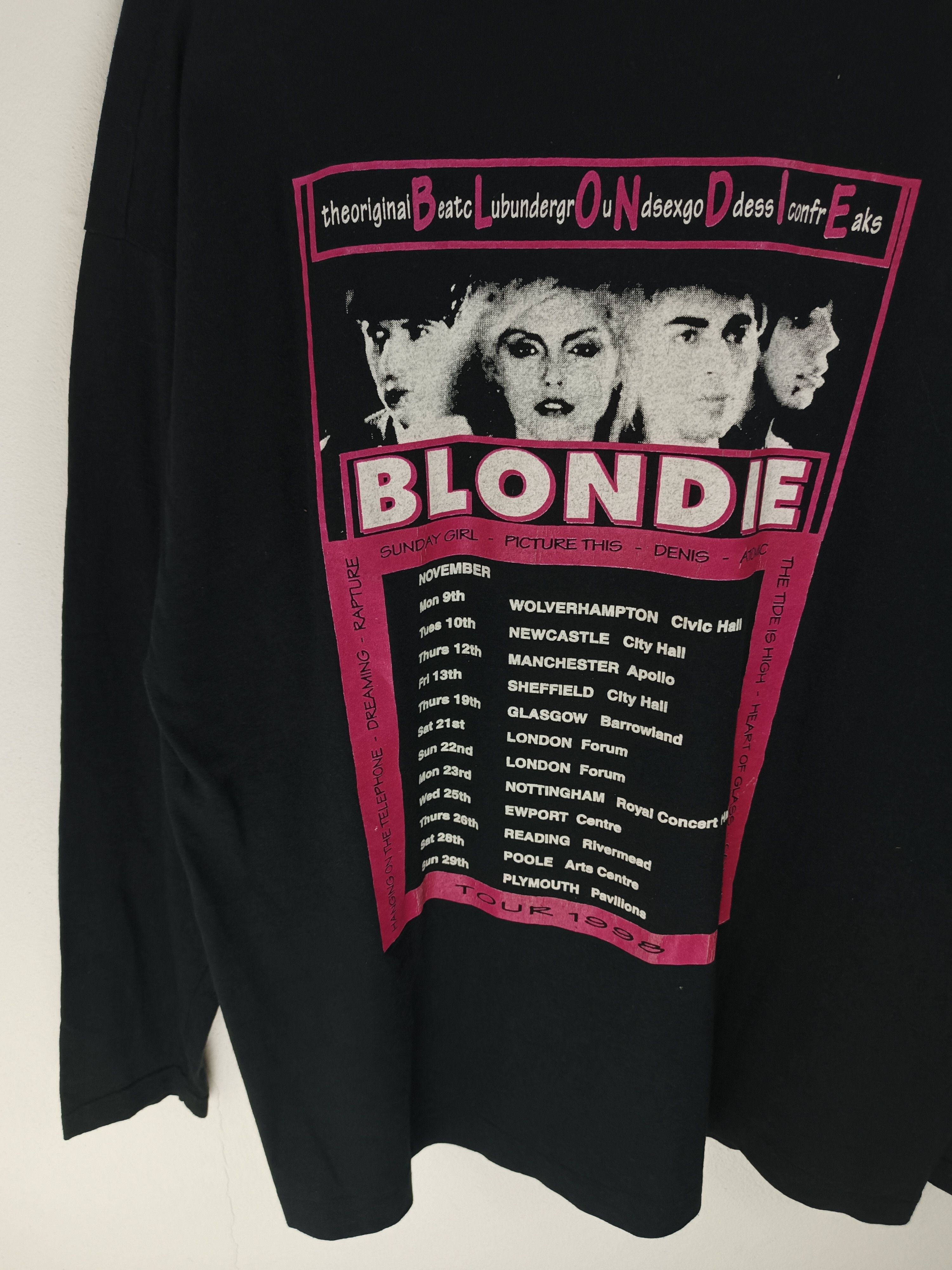 Band Tees RARE🔥VINTAGE 90'S BLONDIE TOUR TEE debbie abba patti bjork Size US XL / EU 56 / 4 - 13 Thumbnail