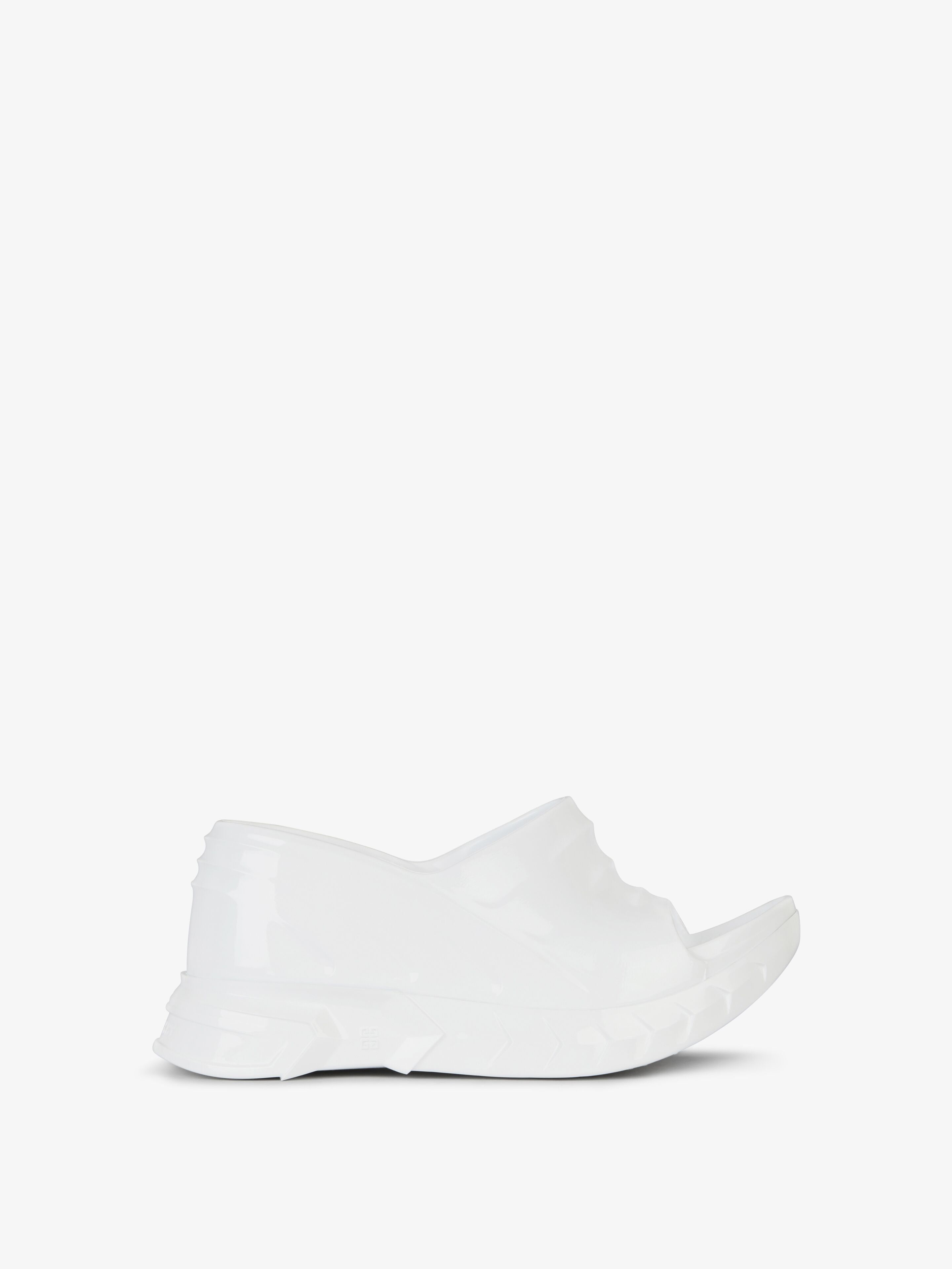 Givenchy oc11z0825 Marshmallow Wedge Sandals In Rubber in White Size US 11 / IT 41 - 1 Thumbnail