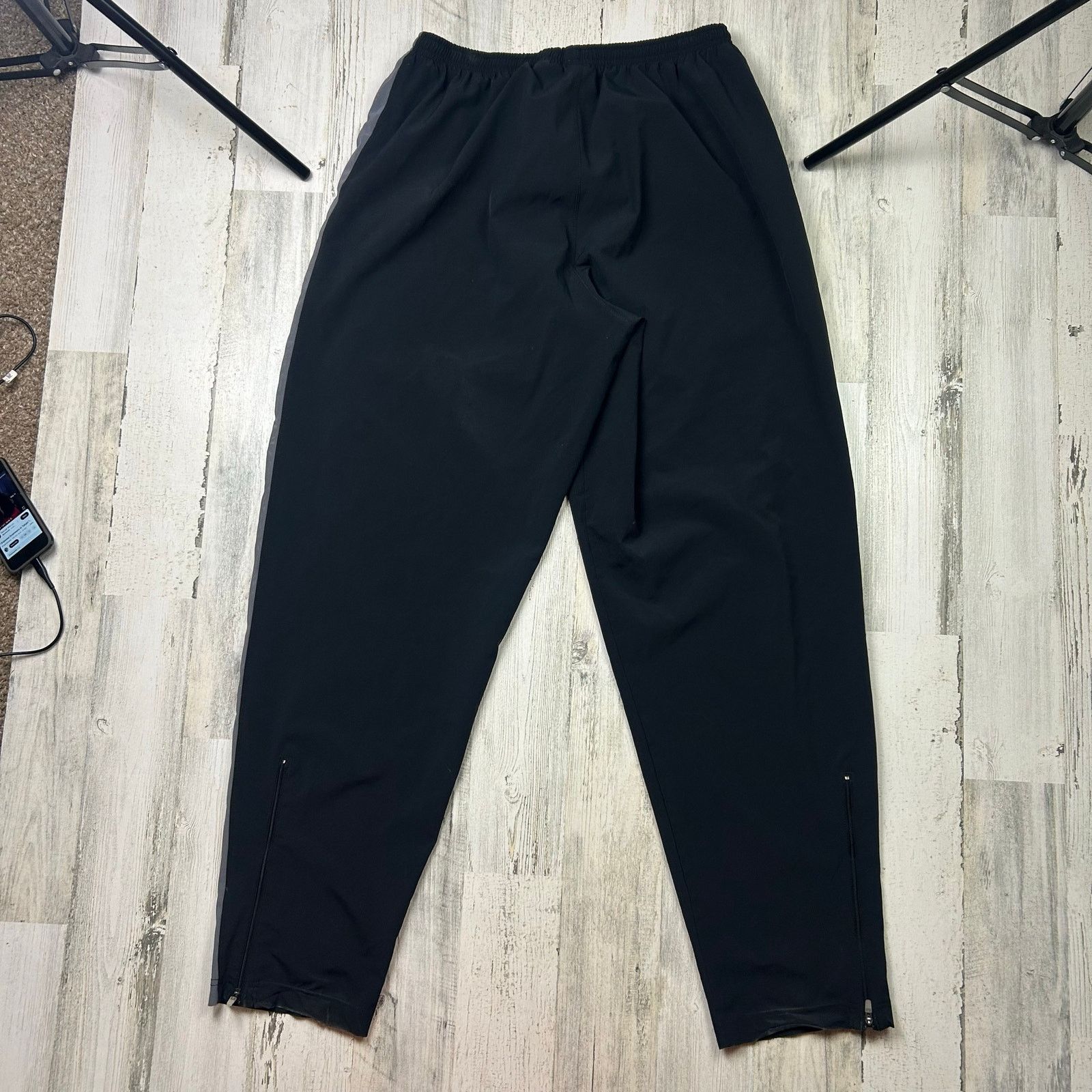 Nike × Vintage Vintage 2000s Nike Black Tapered Track Pants Size US 34 / EU 50 - 5 Thumbnail