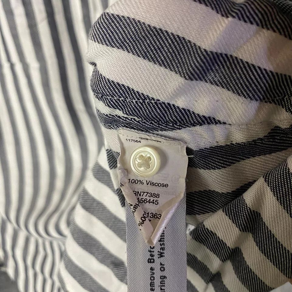 Madewell Madewell Button Up Top Women's XS Striped Half Sleeve Size XS / US 0-2 / IT 36-38 - 5 Thumbnail