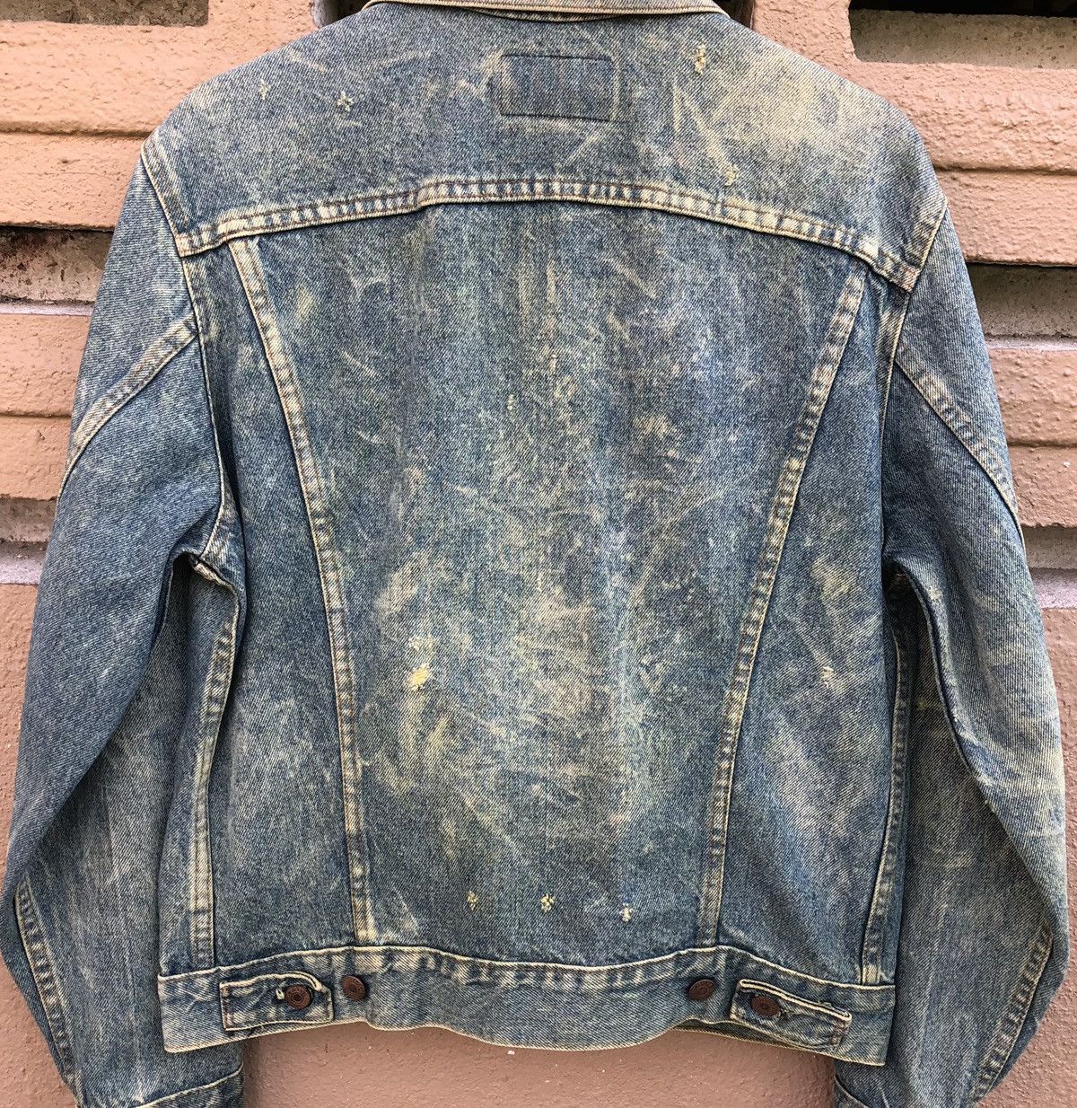 Levi's Vintage Clothing Vintage 80s Levis THRASHED Trucker Jacket Made In USA 🇺🇸 Size US M / EU 48-50 / 2 - 13 Thumbnail