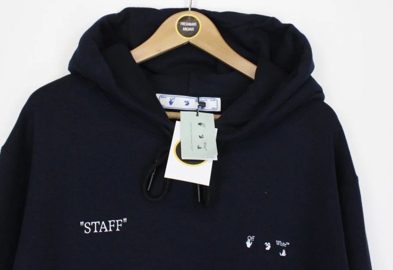 Off-White OFF WHITE “STAFF” Slim Hoodie Size US L / EU 52-54 / 3 - 7 Thumbnail
