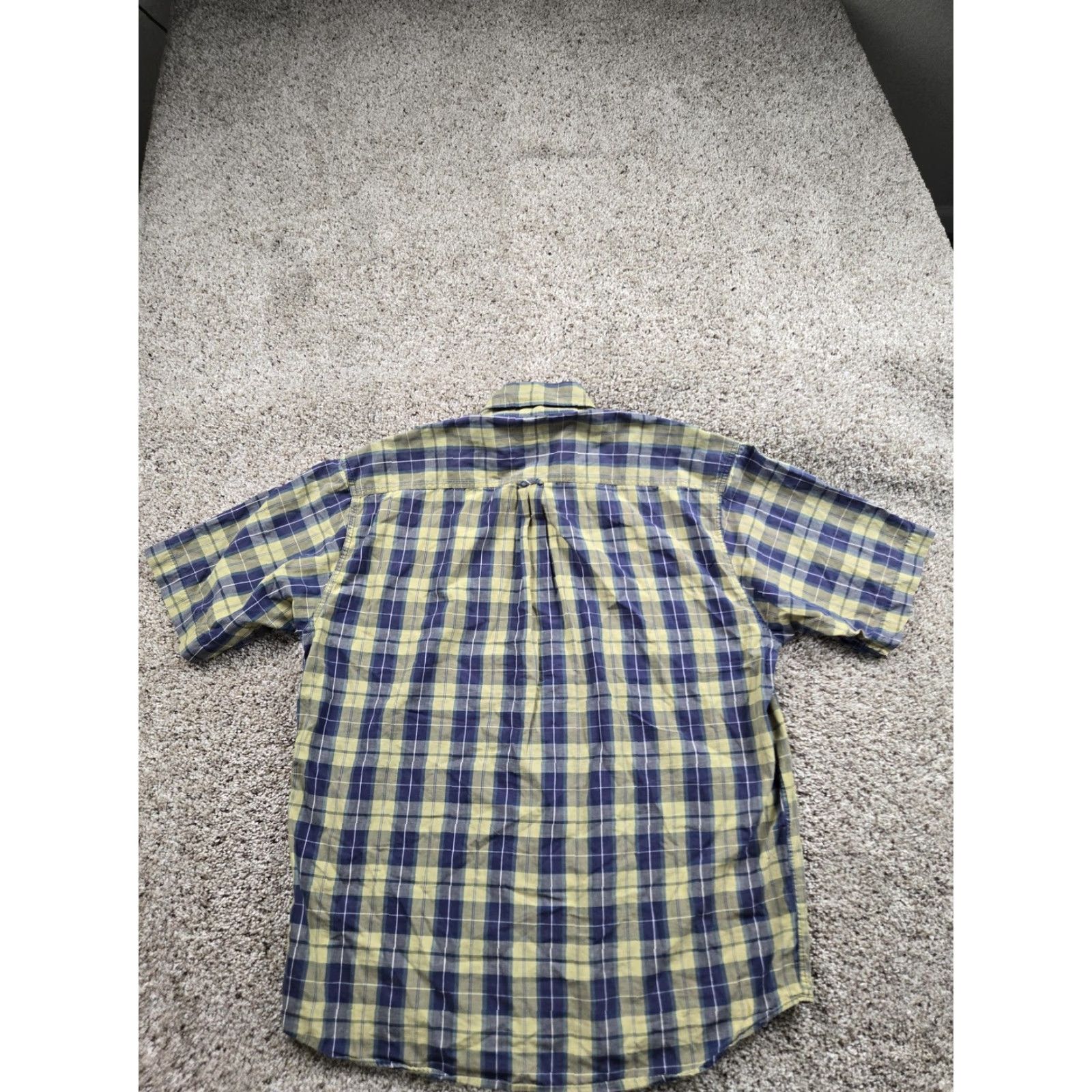 Banana Republic VINTAGE Banana Republic Shirt Mens L Blue Plaid Safari Cotton 90s Size US L / EU 52-54 / 3 - 4 Thumbnail