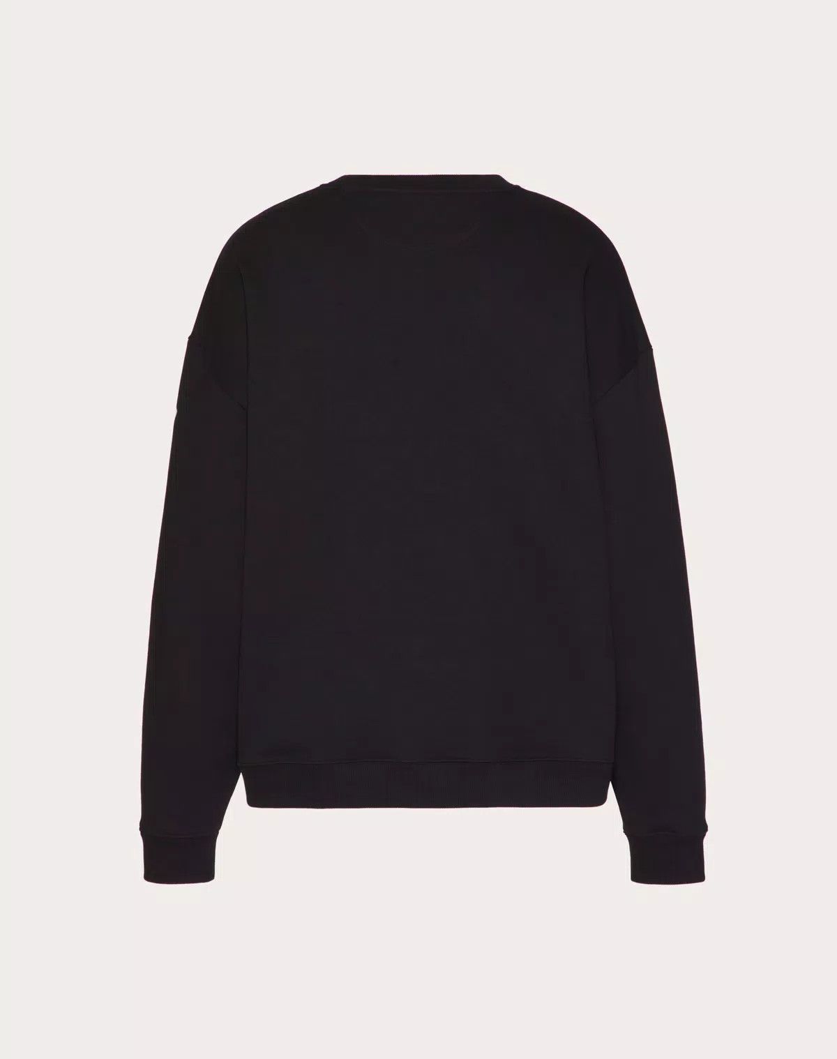 Valentino oc11z0725 Cotton Crewneck Sweatshirt in Black Size US M / EU 48-50 / 2 - 2 Thumbnail