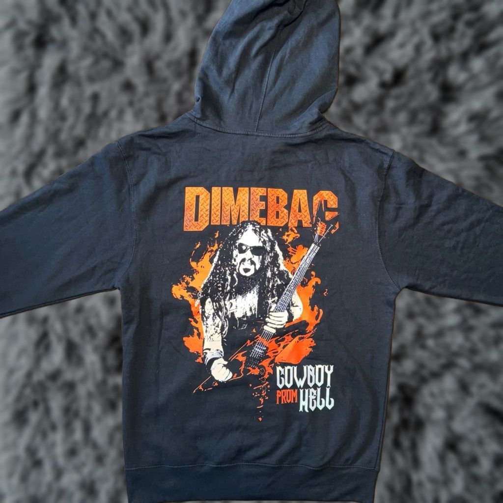 Doublet Dimebag Darrell Full Zip Hoodie Hardware Double Sided Mens Hoodie Black 28 long by 21.75 Graphic Print Zip Pockets Cotton Fleece Size US M / EU 48-50 / 2 - 1 Thumbnail