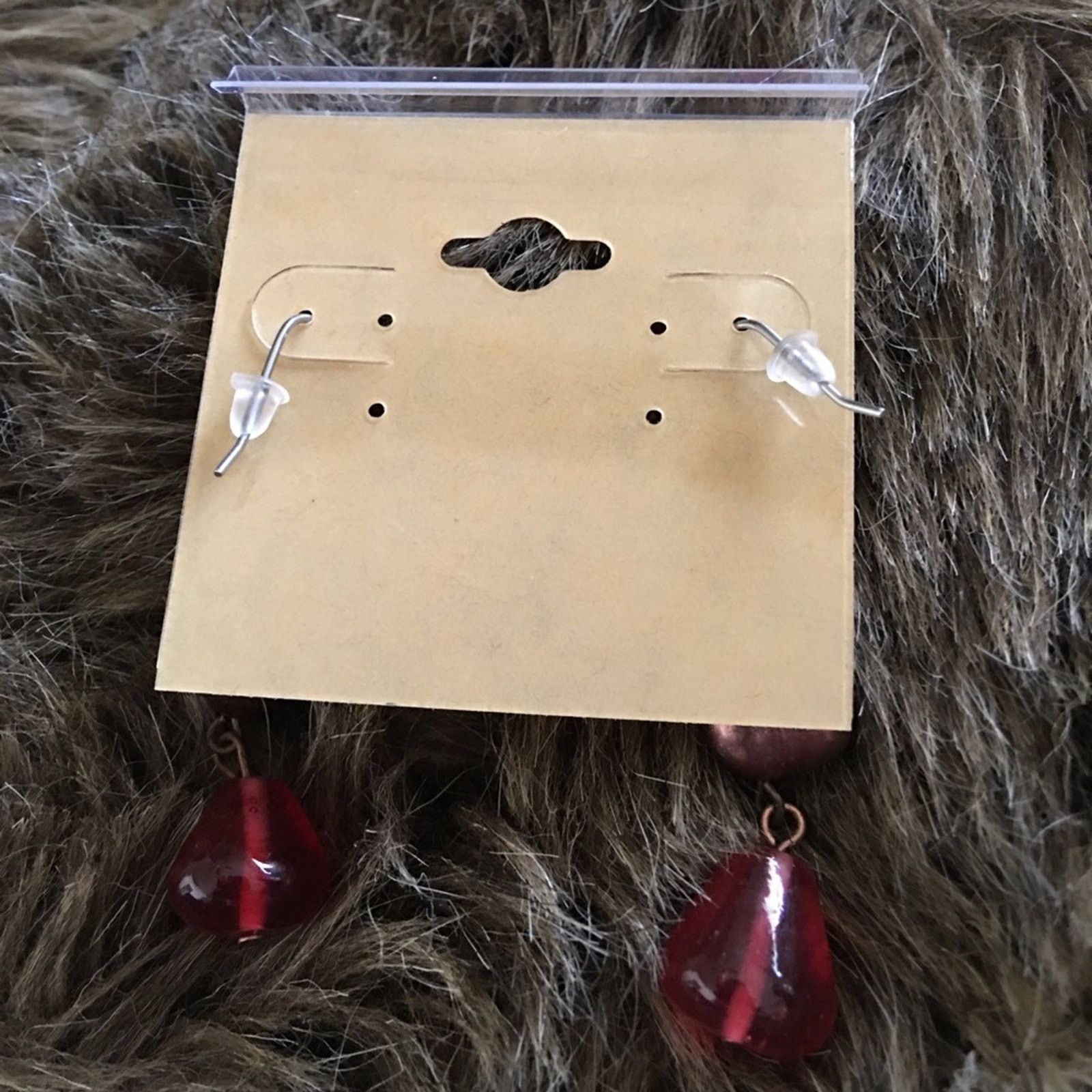 Vintage Vintage repurpose glass stone drop earrings Size ONE SIZE - 4 Thumbnail