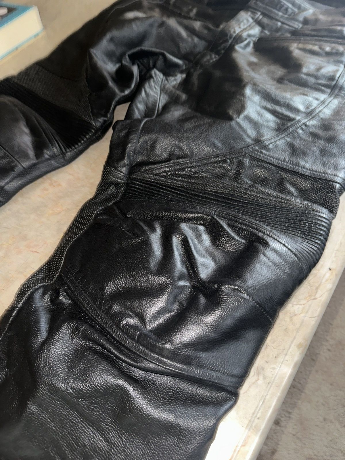 Leather × Vintage BILT Vintage Moto Racing Leather Pants Size US 33 - 3 Thumbnail