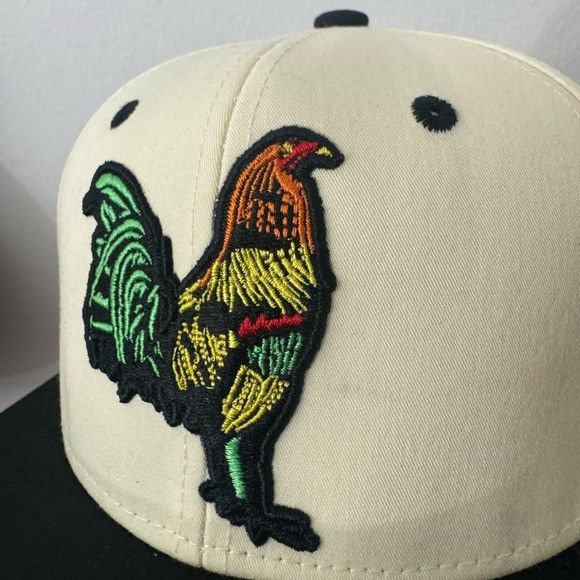 Designer NEW ROOSTER MEXICO OFF-WHITE FLAT BILL SNAPBACK Size ONE SIZE - 5 Thumbnail