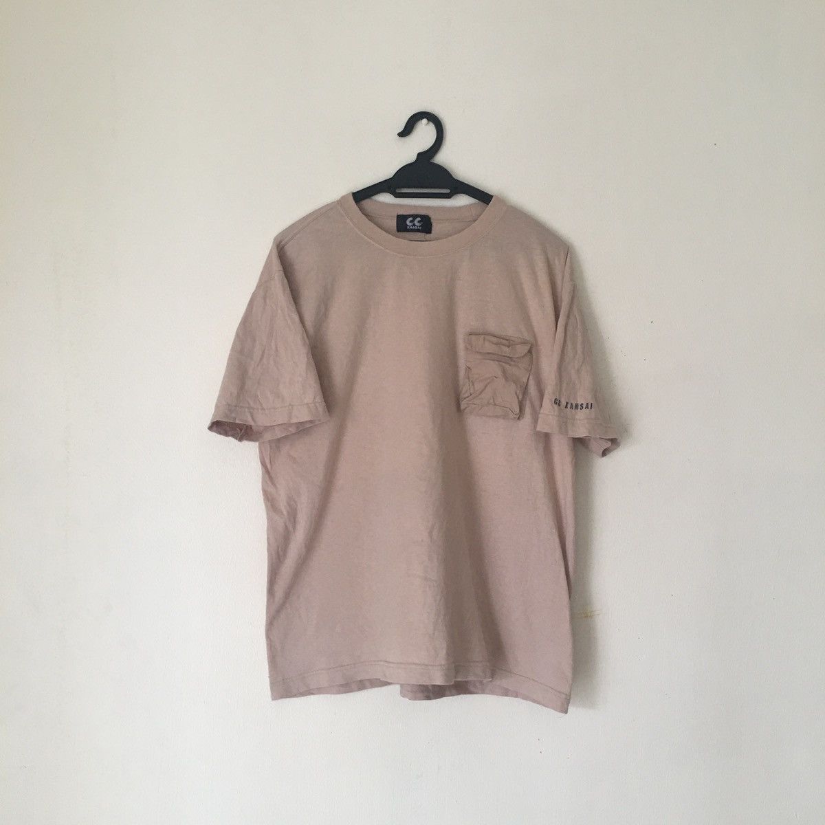Kansai Yamamoto Vintage 90s CC Kansai Yamamoto Pocket Tee earth tone Size US M / EU 48-50 / 2 - 1 Thumbnail