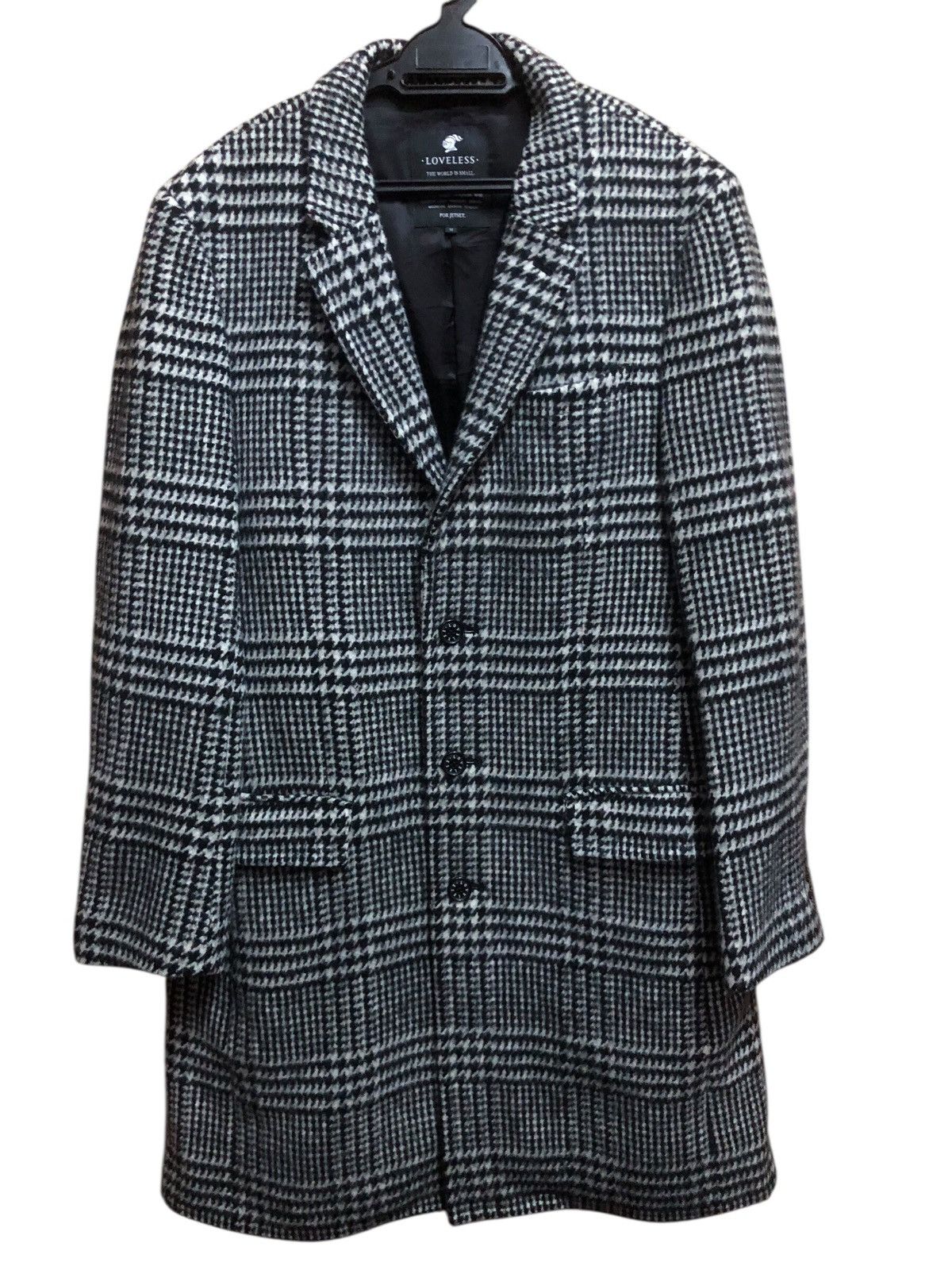 Loveless Loveless wool Houndstooth Overcoat Size US M / EU 48-50 / 2 - 1 Thumbnail