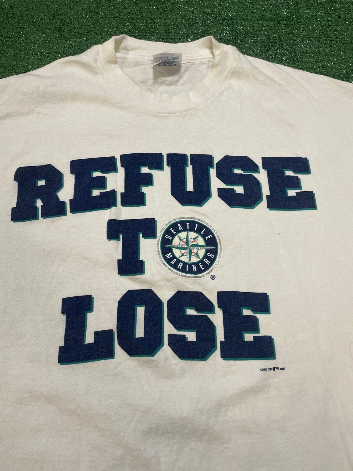 Hanes Vintage 1990s Seattle Mariners refuse to lose tee Size US XL / EU 56 / 4 - 2 Thumbnail