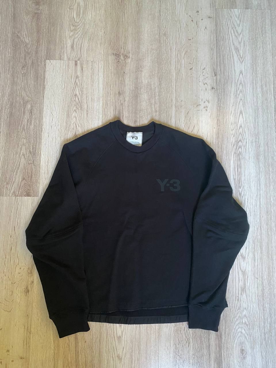 image of Adidas x Y 3 Y-3 Logo Sweatshirt in Black, Women's (Size Small)