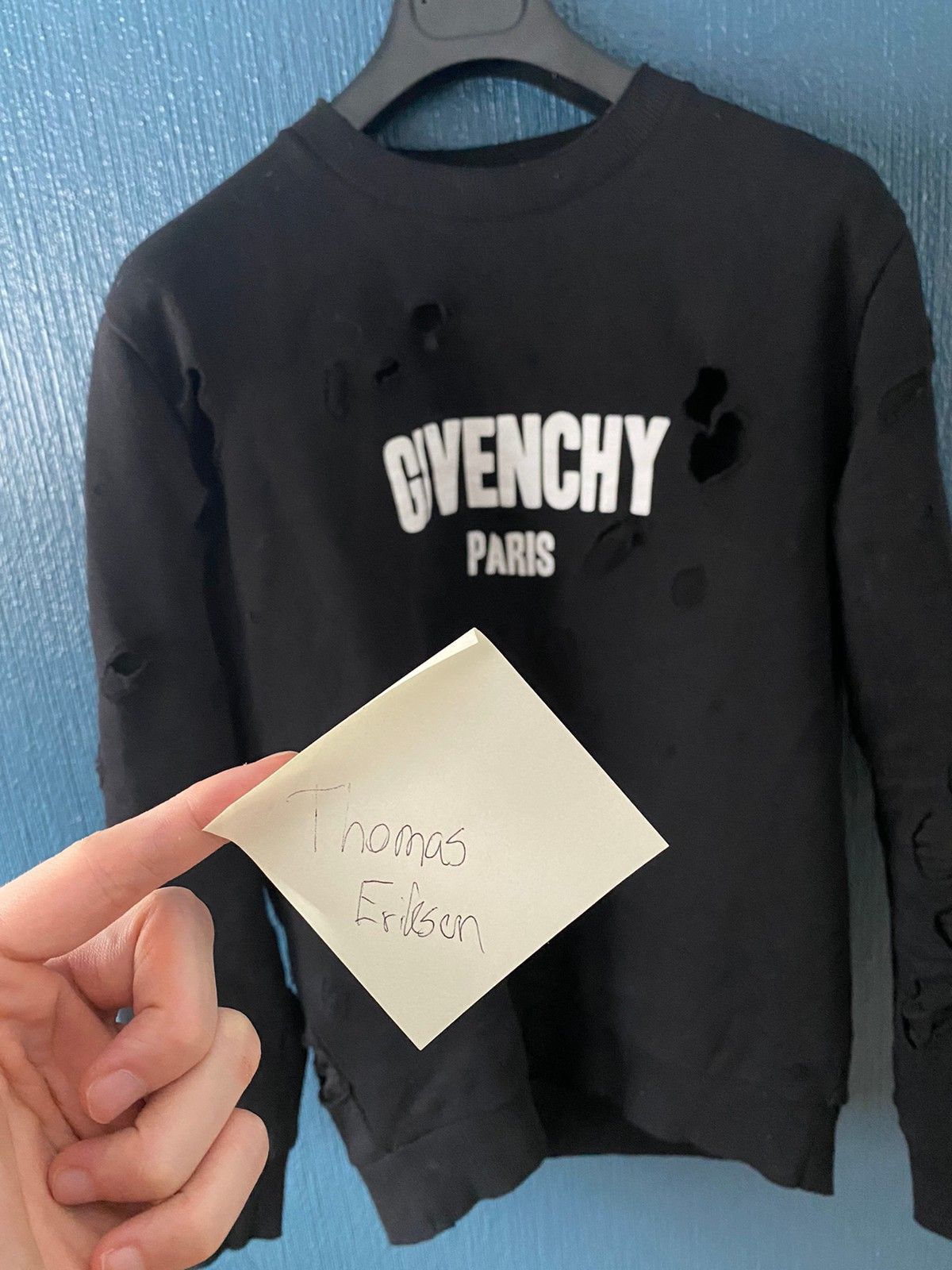 Givenchy Givenchy distressed sweatshirt Size US M / EU 48-50 / 2 - 5 Thumbnail