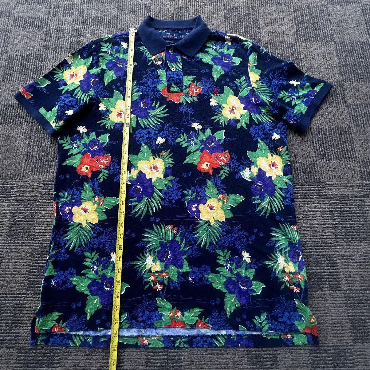 Polo Ralph Lauren Polo Ralph Lauren Blue All Over Print Hawaiian Polo Shirt Size US L / EU 52-54 / 3 - 5 Thumbnail
