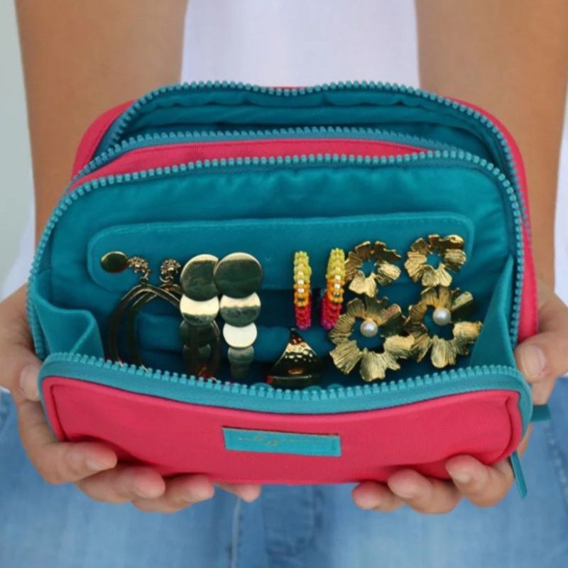 Other MB Greene Jewelry Clutch Pink & Blue Purse Size ONE SIZE - 13 Thumbnail