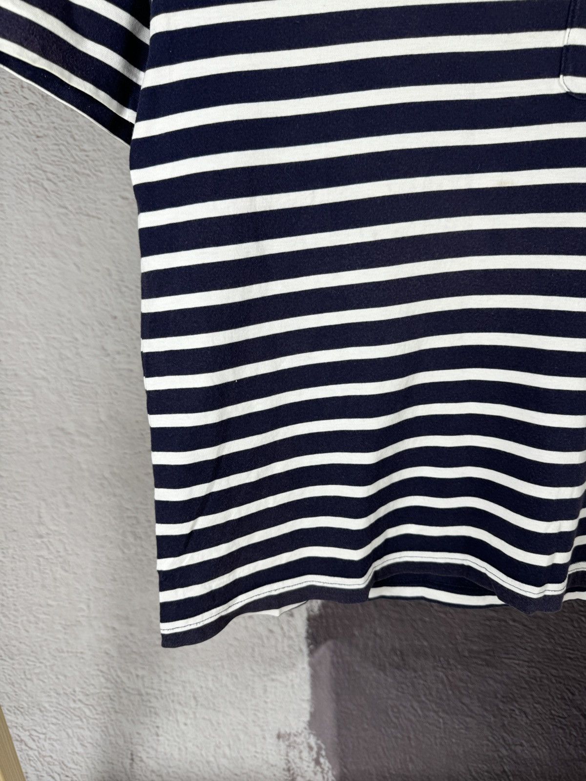 GU × Japanese Brand GU Japan striped basic pocket tee shirt Size US L / EU 52-54 / 3 - 4 Thumbnail
