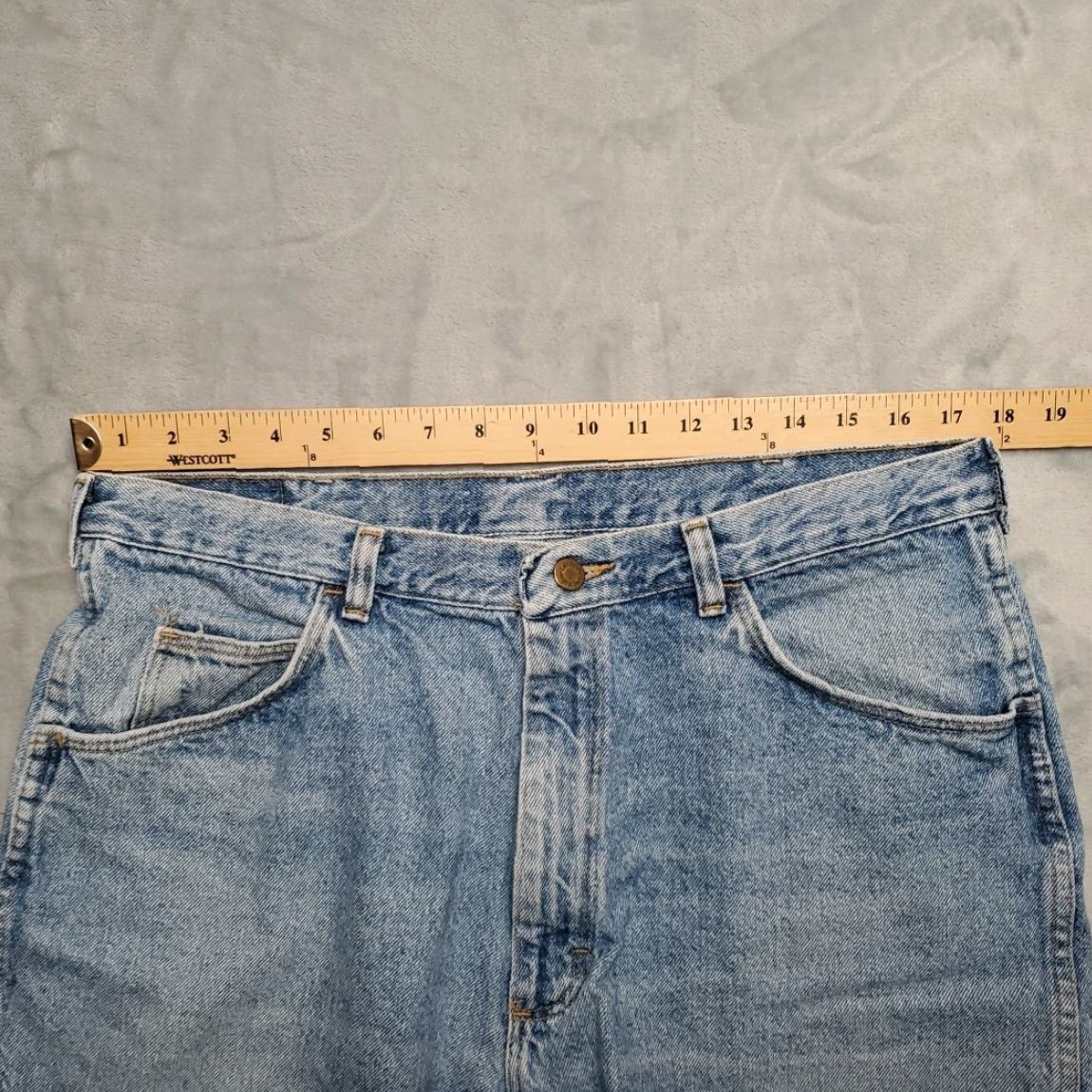 Wrangler VINTAGE Wrangler Shorts Mens 36 Blue Denim Outdoor Comfort Premium Casual Jorts Size US 36 / EU 52 - 6 Thumbnail