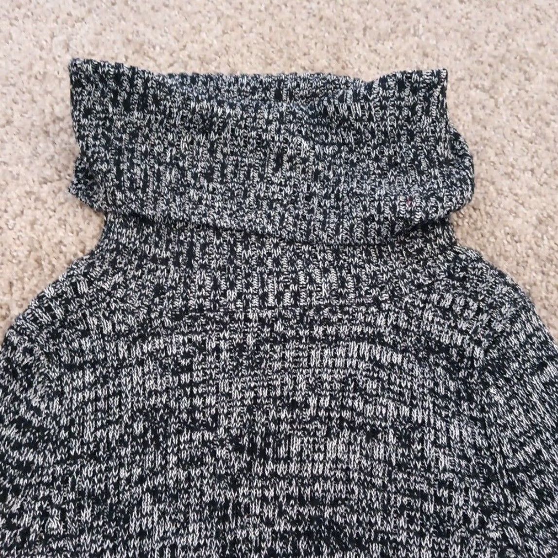 Vintage The Limited Sweater Womens Medium Black Heather Turtleneck Long Sleeve Cotton Pullover Knit M Regular Women Size M / US 6-8 / IT 42-44 - 2 Thumbnail