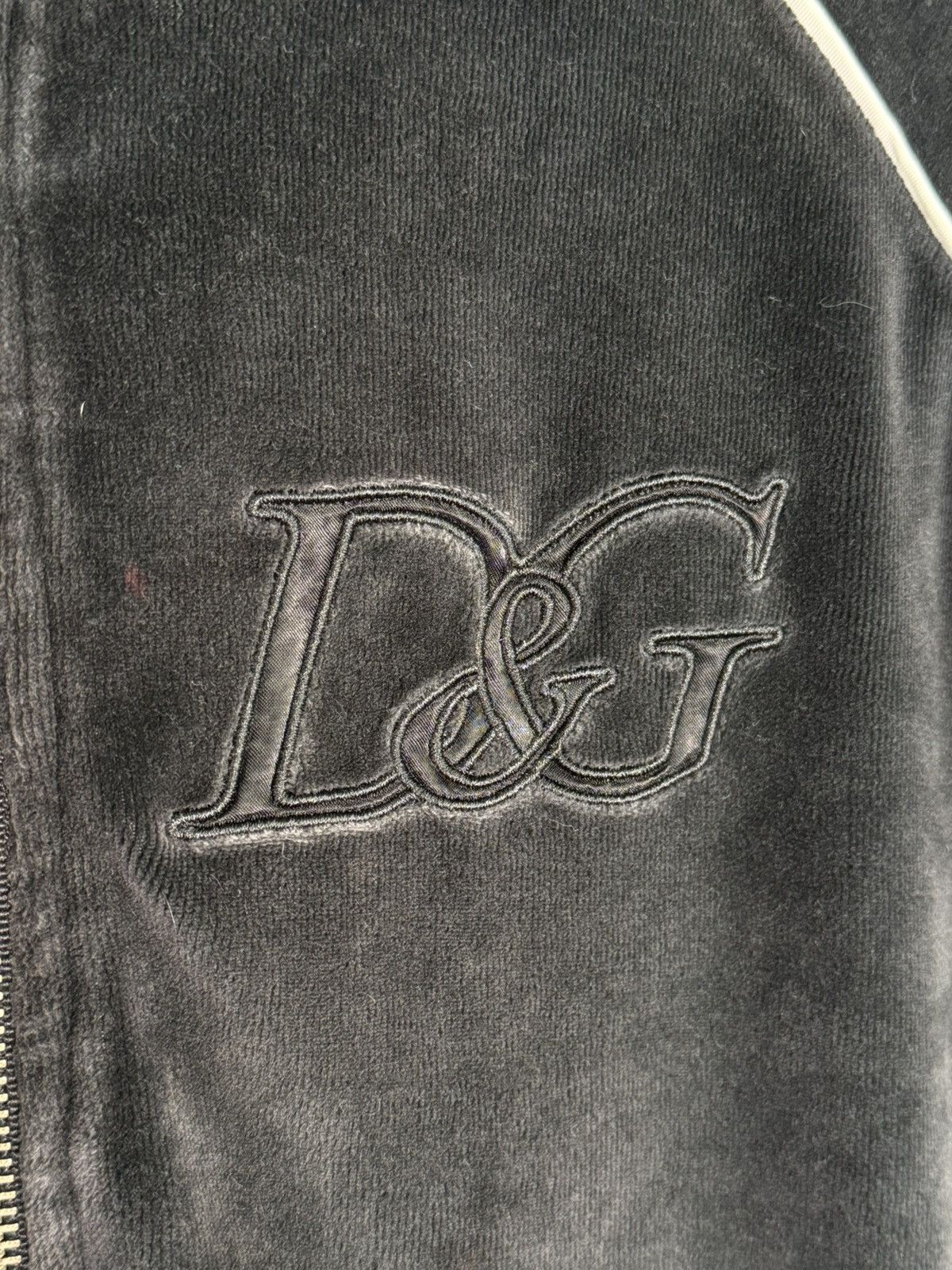 Dolce & Gabbana Dolce & Gabbana Velour Zip Up Hoodie Black Size 40 Size S / US 4 / IT 40 - 4 Thumbnail