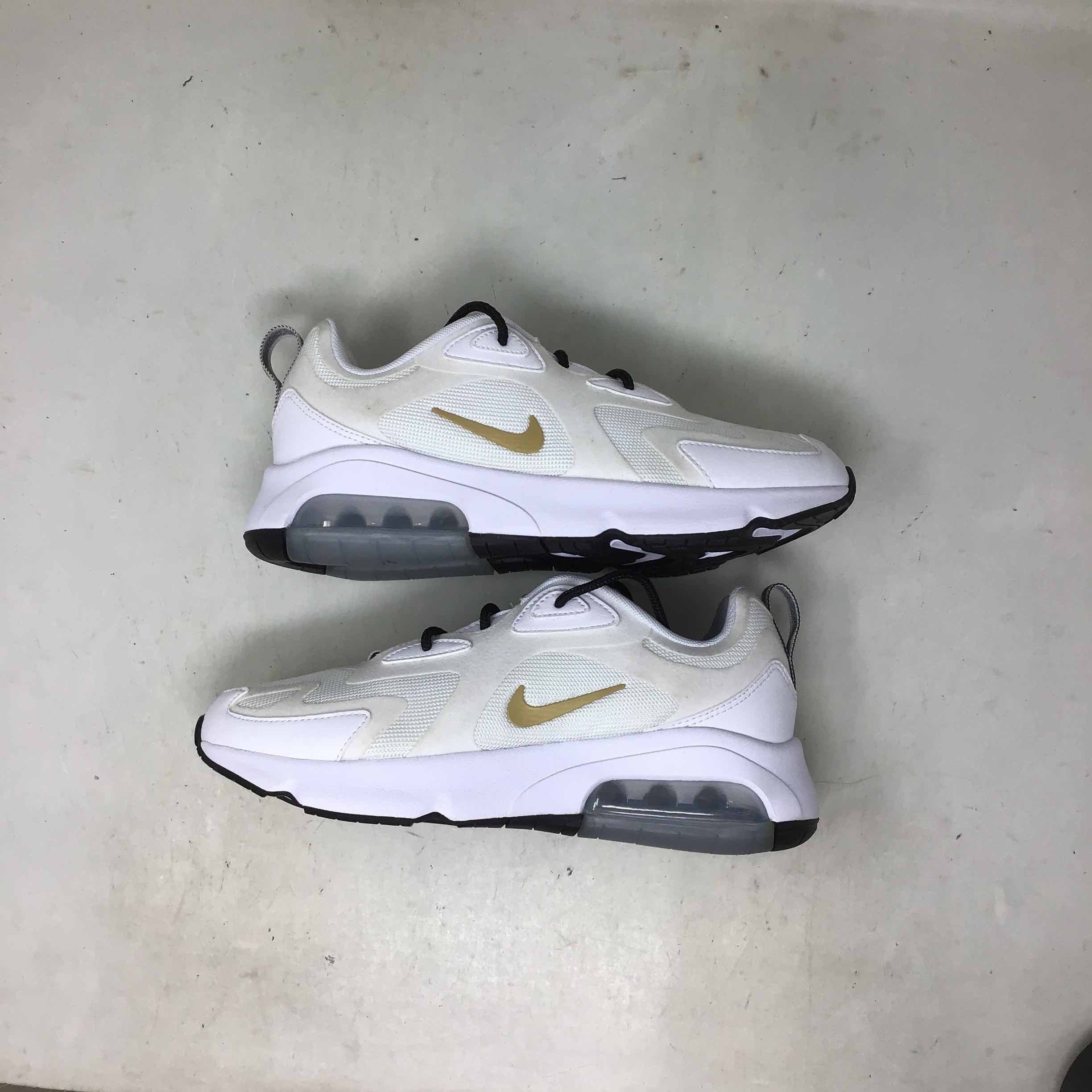 Metallic Gold 200 Nike White Sneakers Nike Air Max 200 White