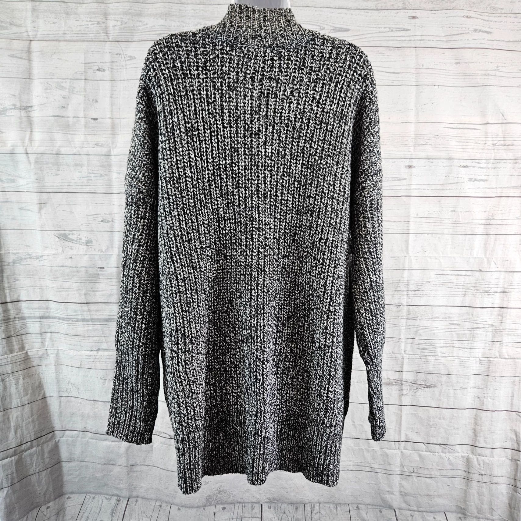 Vintage Karen Kane Womens Cardigan Sz Large Black Long Sleeve Pockets Button Front V-Neck Sweater Size L / US 10 / IT 46 - 4 Thumbnail