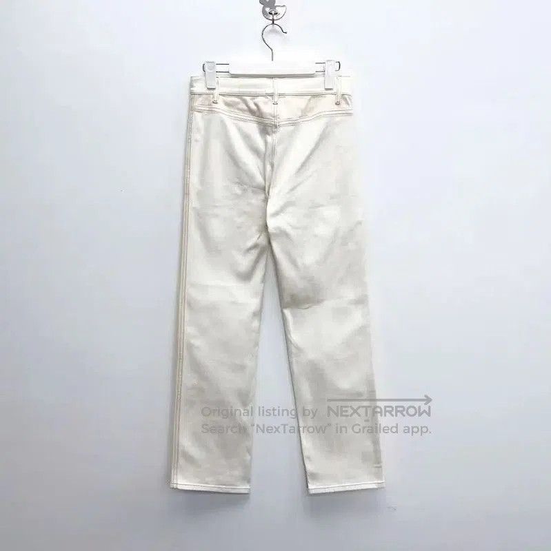 Chanel Chanel White Denim Logo Women's Pants . Size 26" / US 2 / IT 38 - 2 Thumbnail