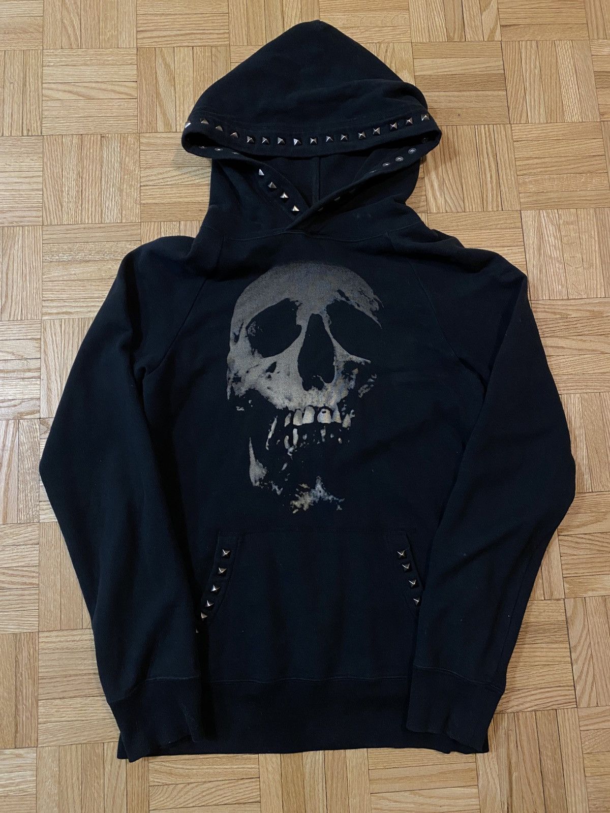 Hysteric Glamour Studded Skullberry Hoodie | Grailed