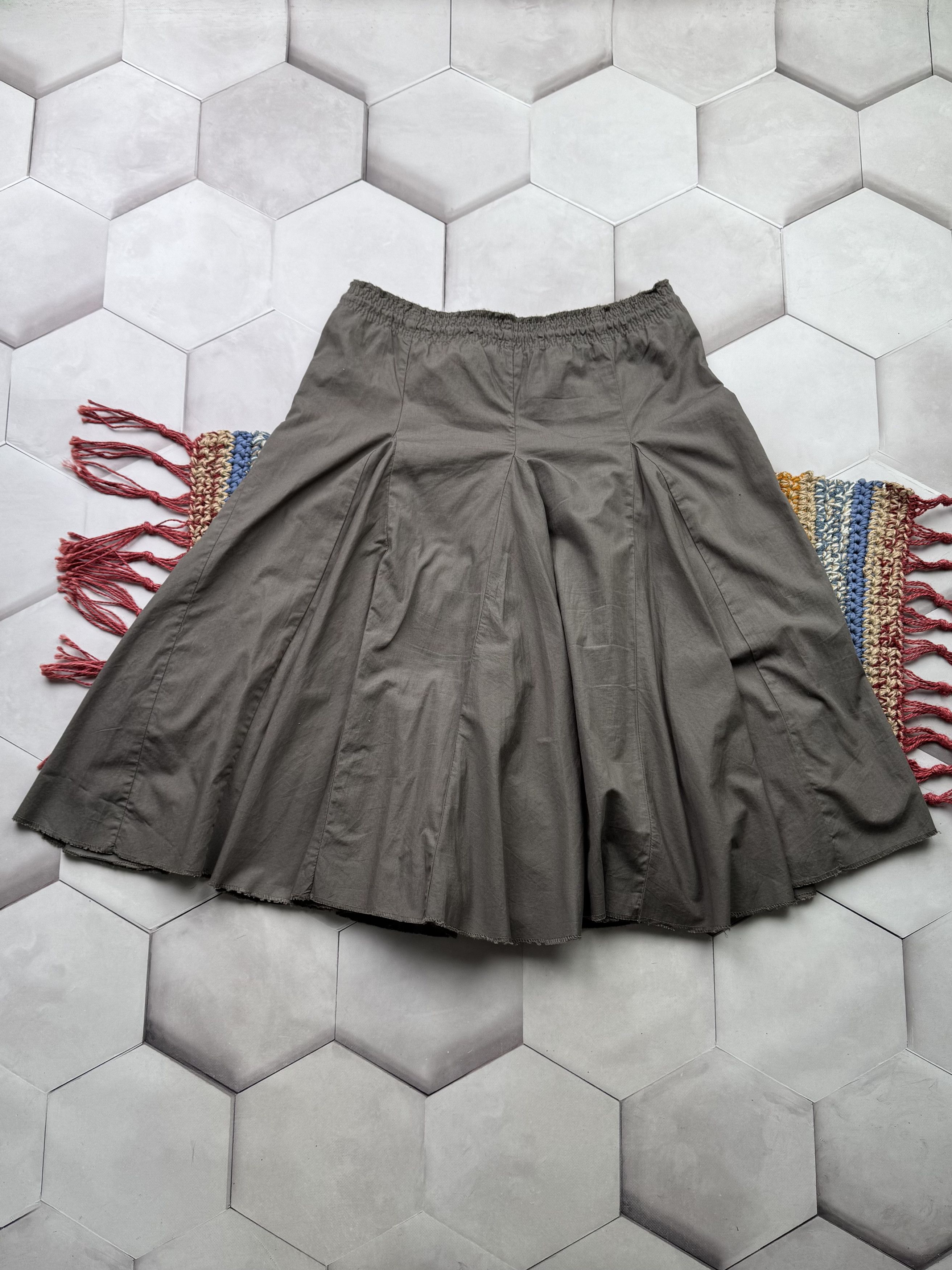 Japanese Brand Vintage Baggy Super Flare Skirt (E4) Size 32" / US 10 / IT 46 - 7 Thumbnail