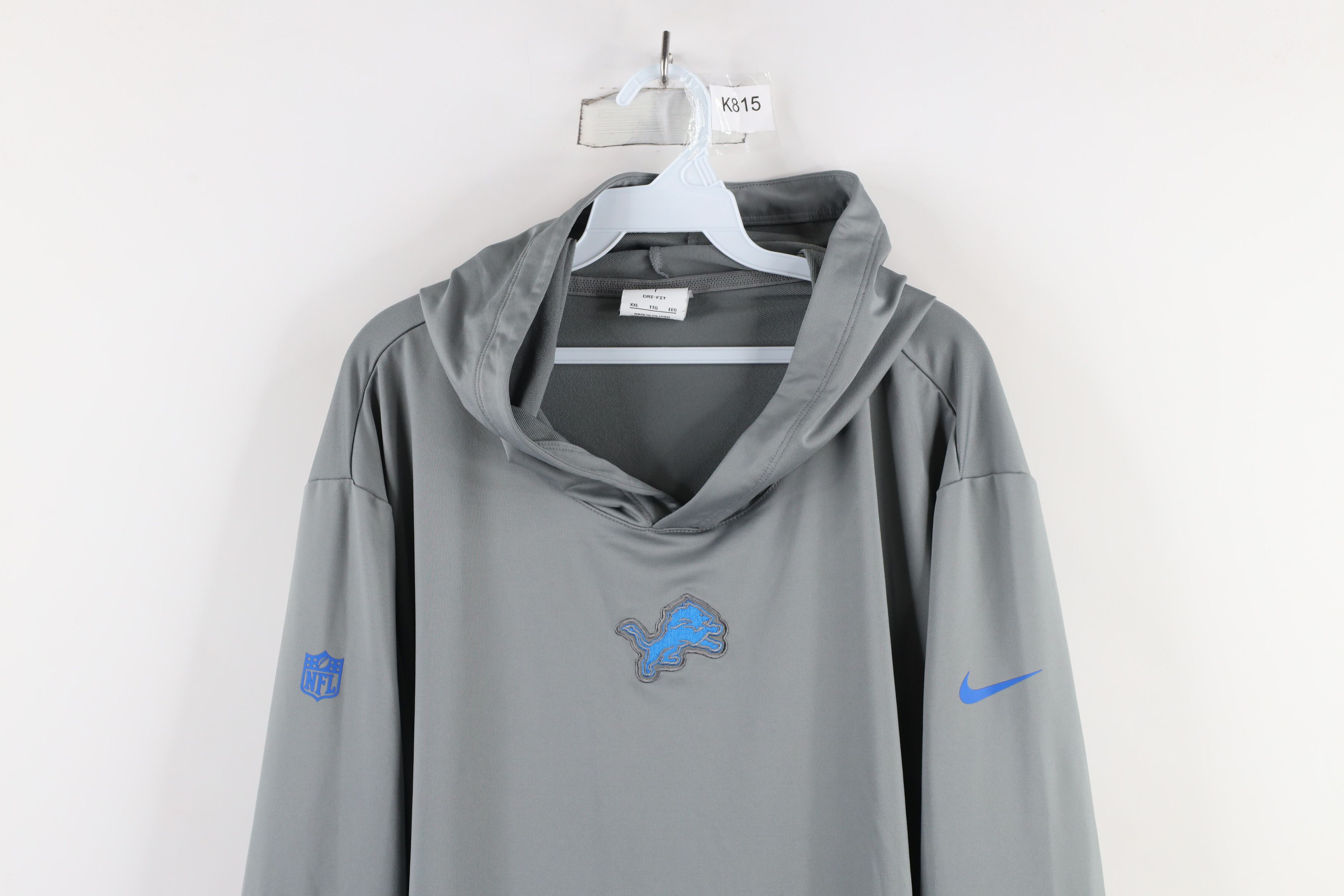 Nike × Vintage Nike Lions Football Lightweight Hoodie Sweatshirt Gray Size US XXL / EU 58 / 5 - 2 Thumbnail