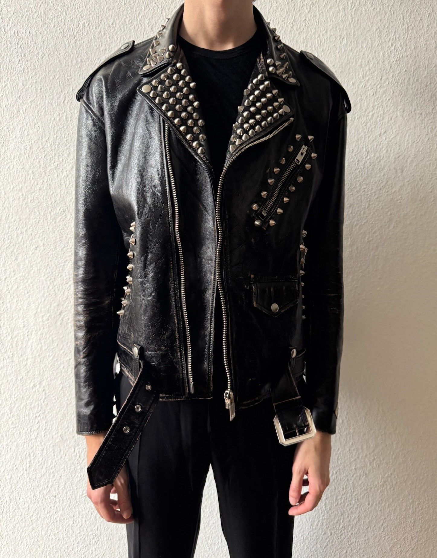 Blackmeans Blackmeans Ltd. Edition Sid Vicious Biker Leather Jacket XL Size US XL / EU 56 / 4 - 19 Thumbnail
