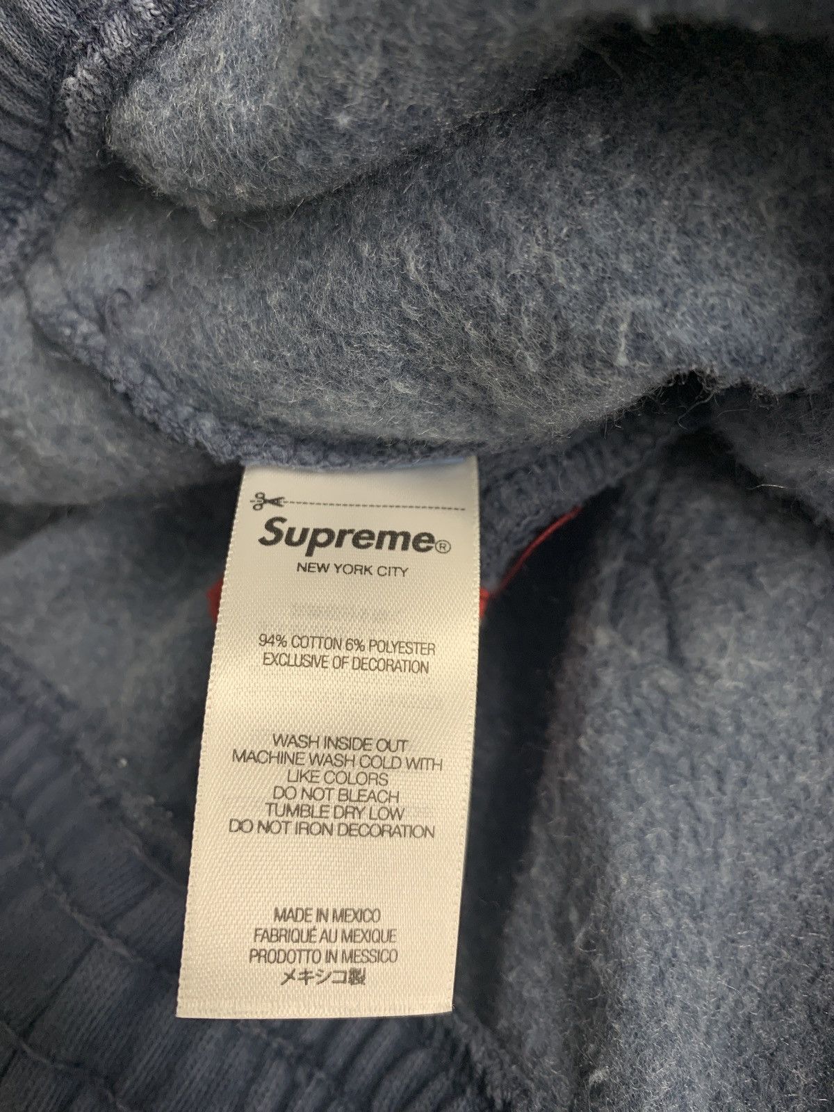 Supreme Supreme Overdyed Small Box Sweatshort "Dark Slate" Size US 32 / EU 48 - 4 Thumbnail