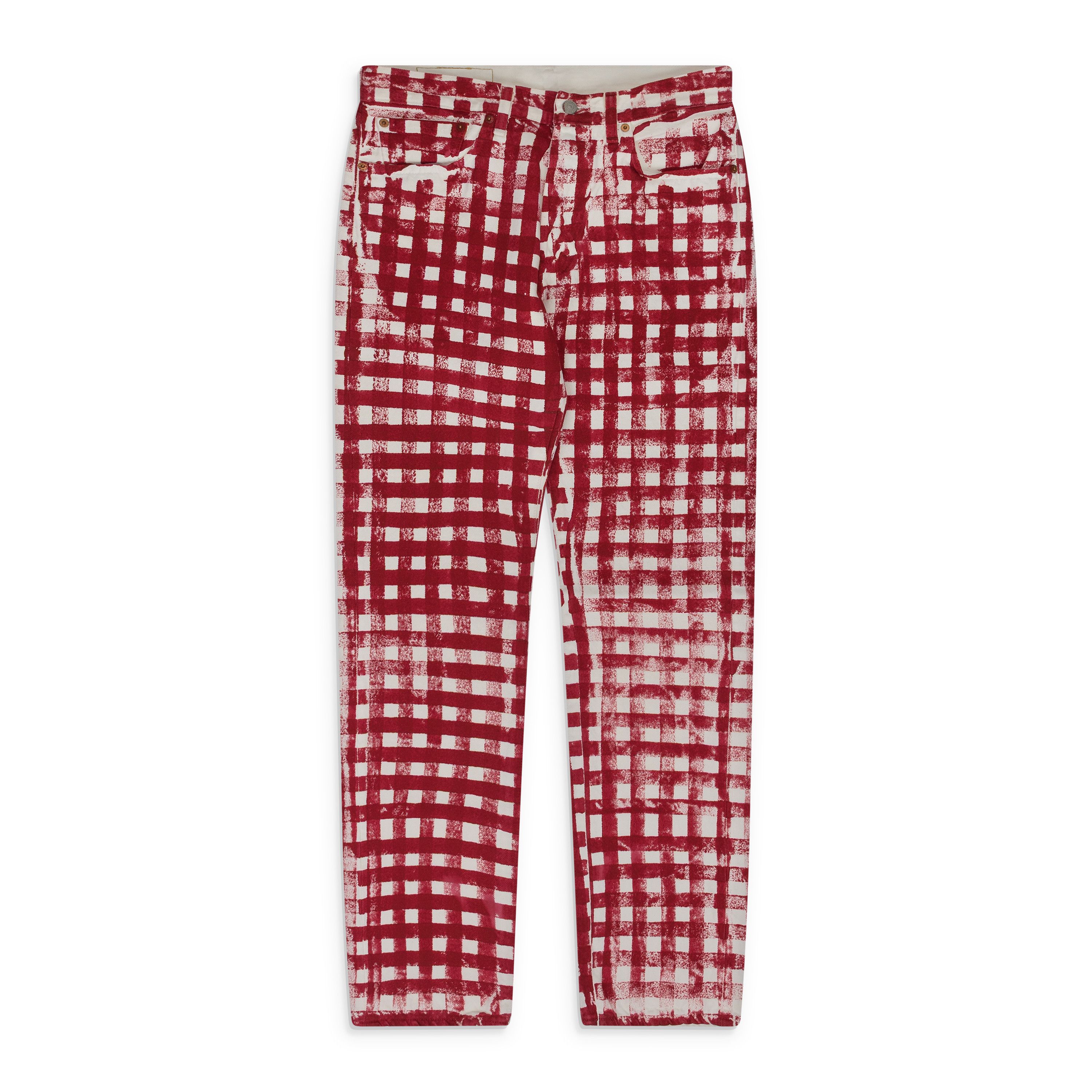 DENIM TEARS DENIM TEARS HAND PAINTED PICNIC PLAID “KISS MY GRITS