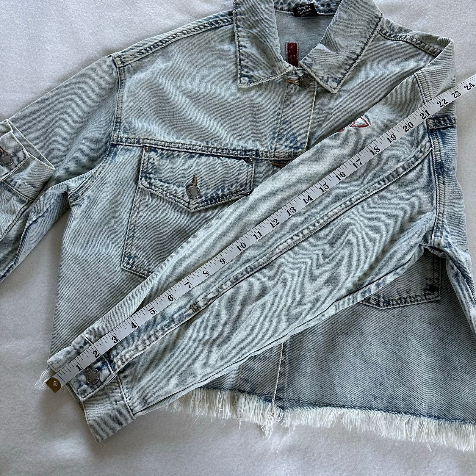 Other Hype & Vice Denim USC Trojans College Jacket Relaxed Size S Size S / US 4 / IT 40 - 3 Thumbnail