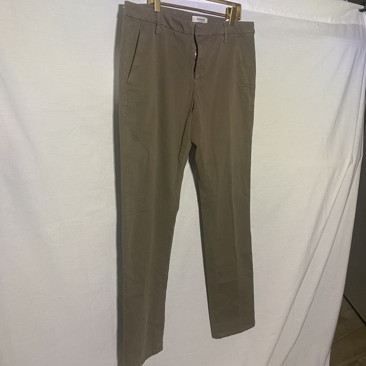 Dondup Dondup Men's Cotton Blend Pants Khaki Trousers Size 35 Size US 36 / EU 52 - 2 Thumbnail