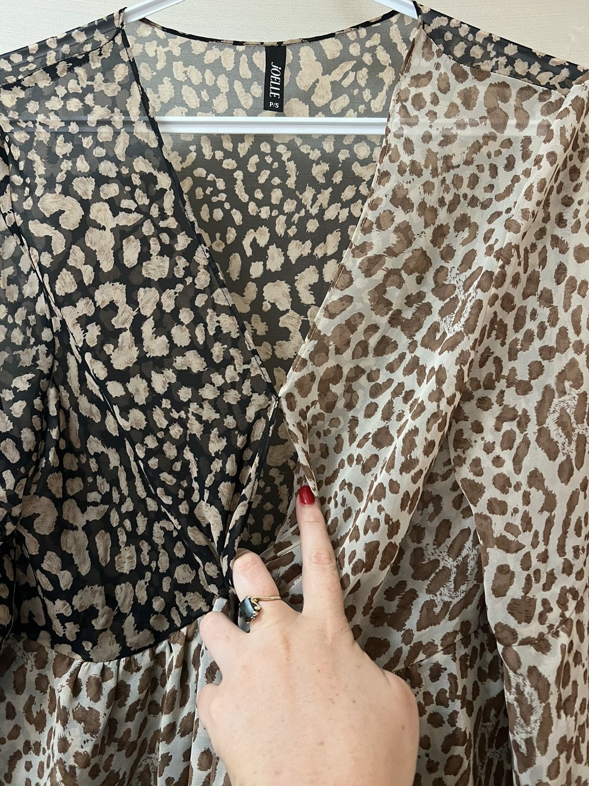 Other Joelle Animal Print Sheer Womens Dress Size Small Size S / US 4 / IT 40 - 6 Thumbnail