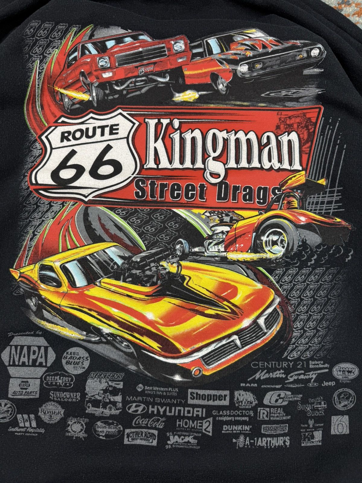 Vintage Vintage 90s Kingman street drags racing musclecar hoodie y2k Size US L / EU 52-54 / 3 - 6 Thumbnail