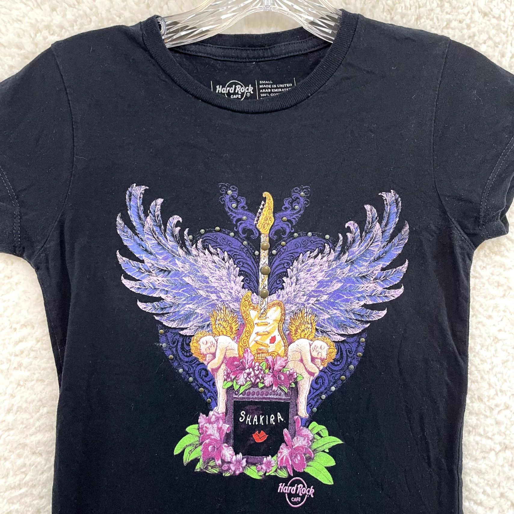 Hard Rock Cafe VINTAGE Hard Rock Shirt XS Small Y2K Shakira Studded Bling Cyber Tattoo Moto Womens S Size S / US 4 / IT 40 - 3 Thumbnail