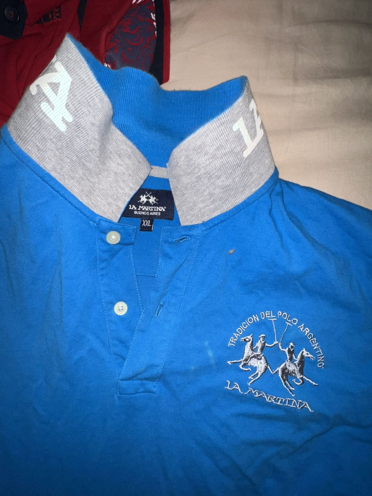 La Martina La Martina Blue Polo Size US XL / EU 56 / 4 - 1 Thumbnail