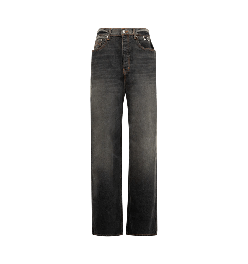 Rhude o1h1sh11225 Wide Leg Traxedo Denim in Black Size US 36 / EU 52 - 1 Thumbnail
