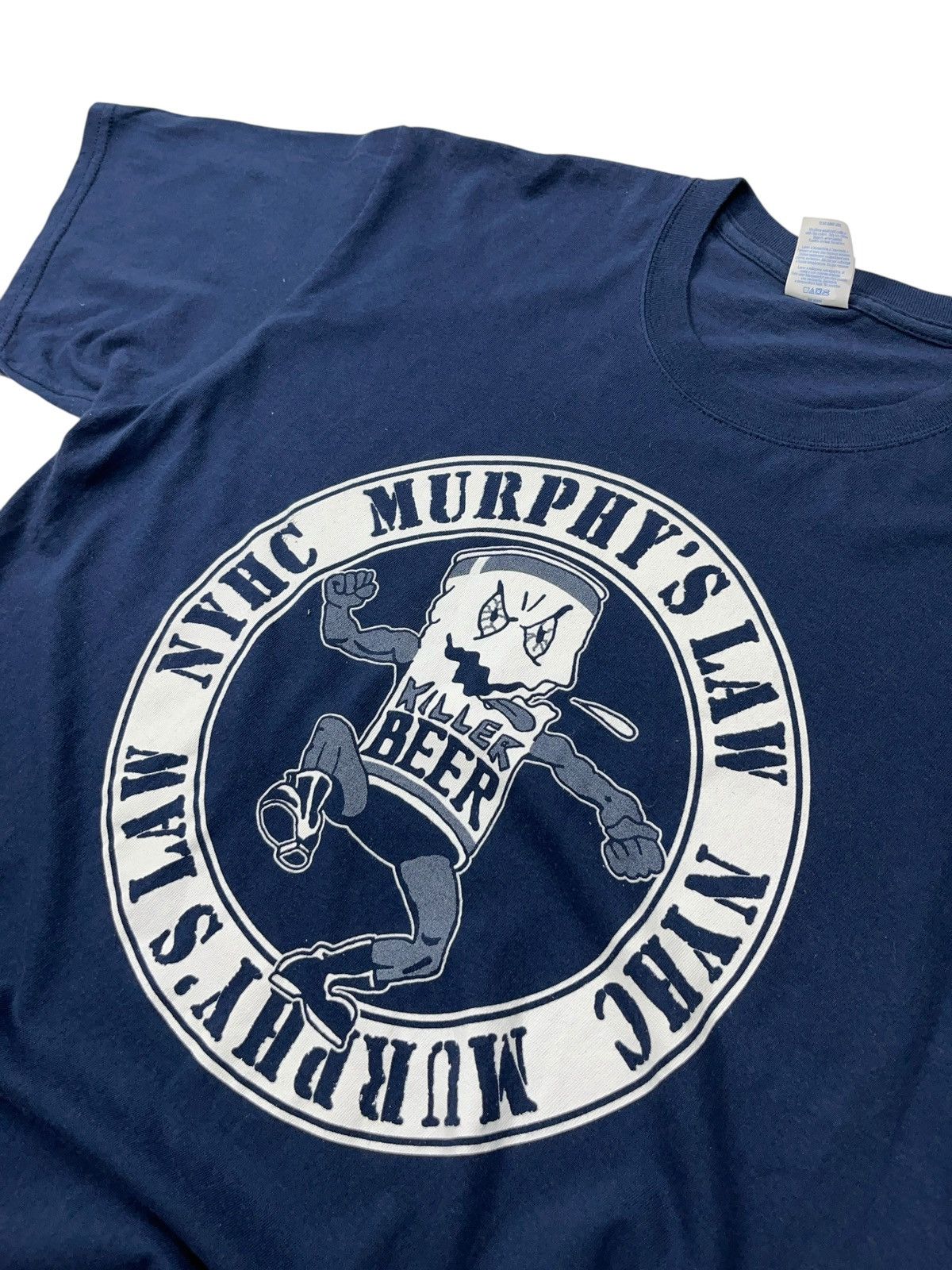 Band Tees × Vintage Vintage 00s Murphy’s Law NYHC T-shirt Killer Beer Hardcore Size US L / EU 52-54 / 3 - 3 Thumbnail