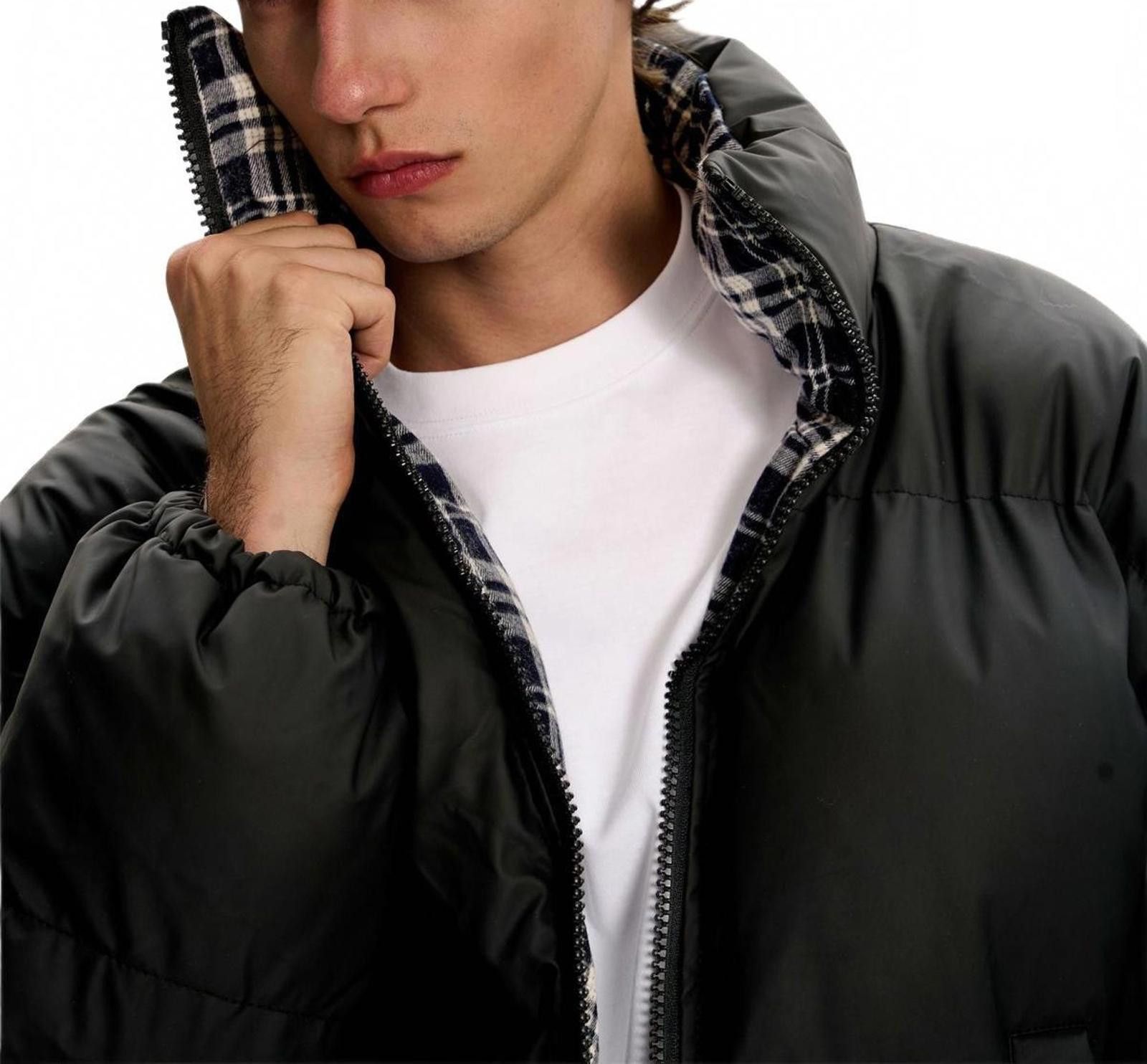 Japanese Brand Black Reversible Cotton-Padded Puffer Jacket Size US M / EU 48-50 / 2 - 2 Thumbnail