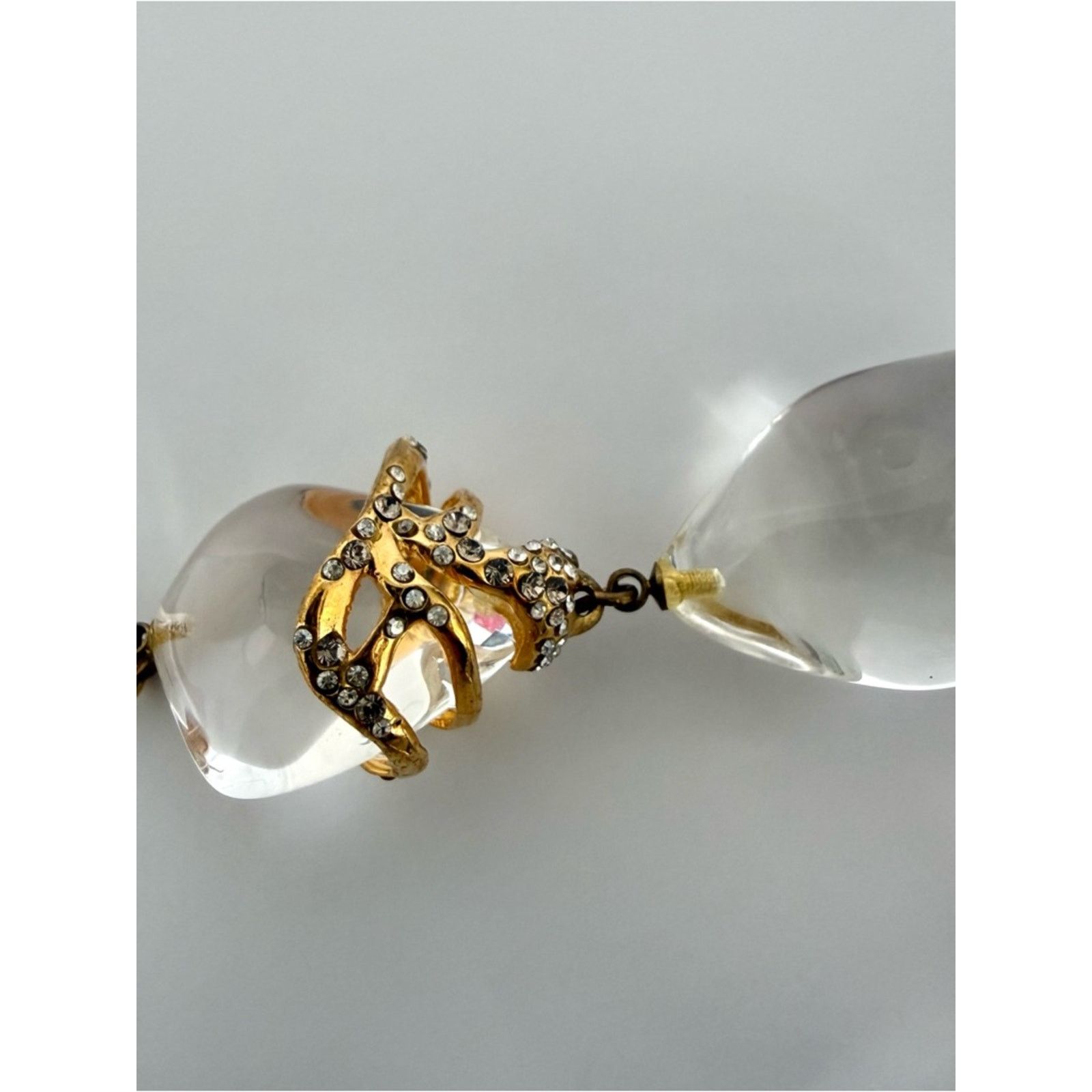 Alexis Bittar Alexis Bittar Liquid Vine necklace gold-tone metal, lucite Size ONE SIZE - 5 Thumbnail