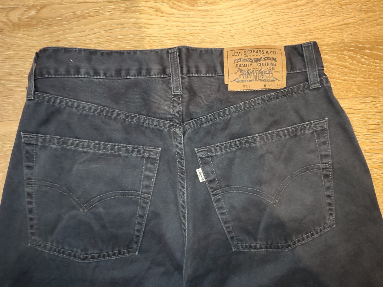 Levi's 👖 LEVI'S 551 White Tab – Made In Italy –1997 (W32 L34) Size US 32 / EU 48 - 3 Thumbnail