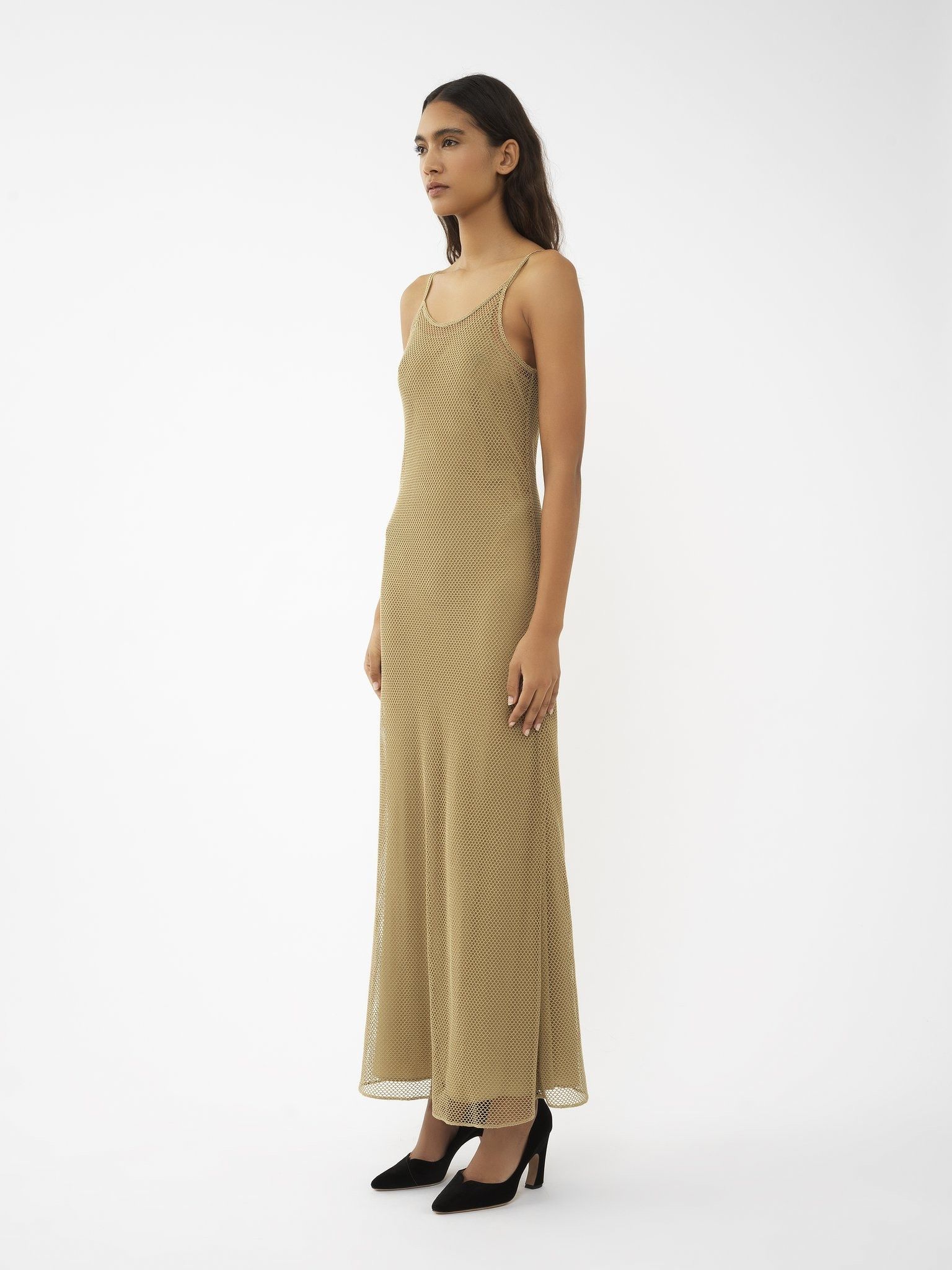 Chloe o1loc1c0325 CHC24 Dress in Safari Khaki Size S / US 4 / IT 40 - 6 Thumbnail