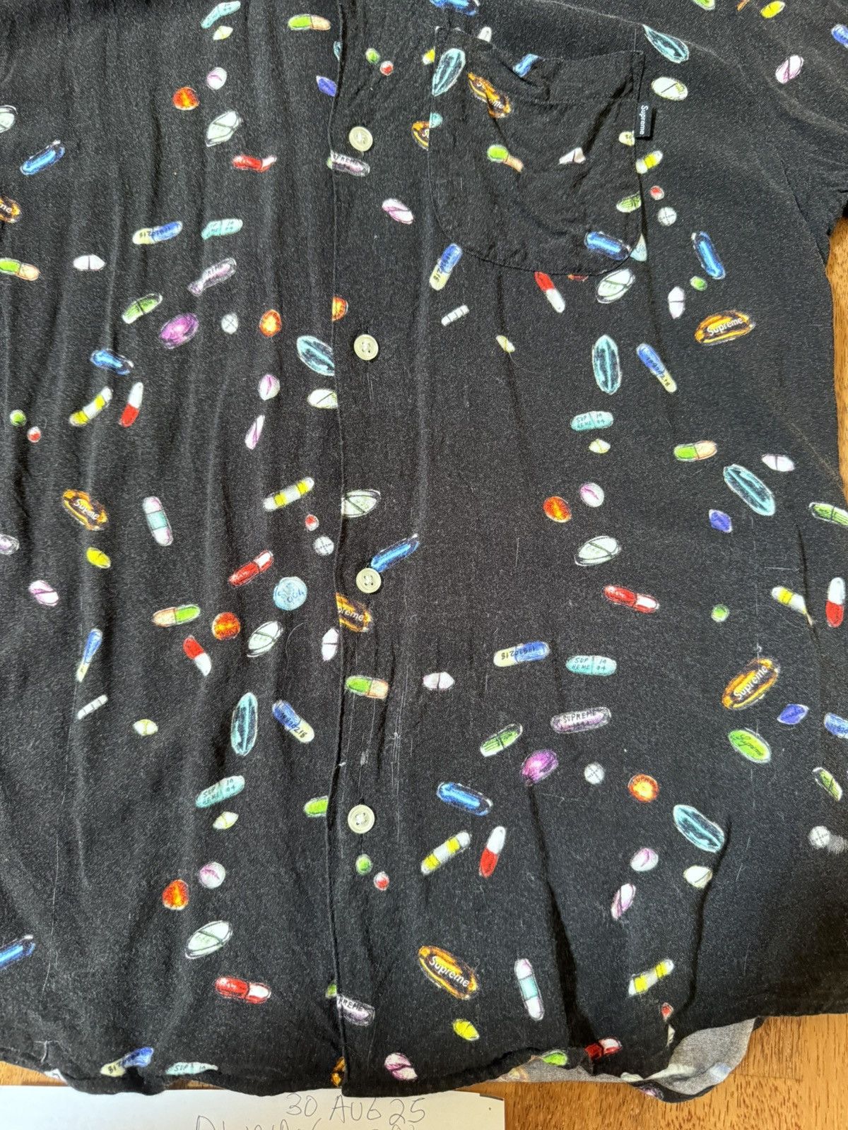 Supreme Supreme 2017 Pills Rayon Button Up Shirt Size US M / EU 48-50 / 2 - 5 Thumbnail