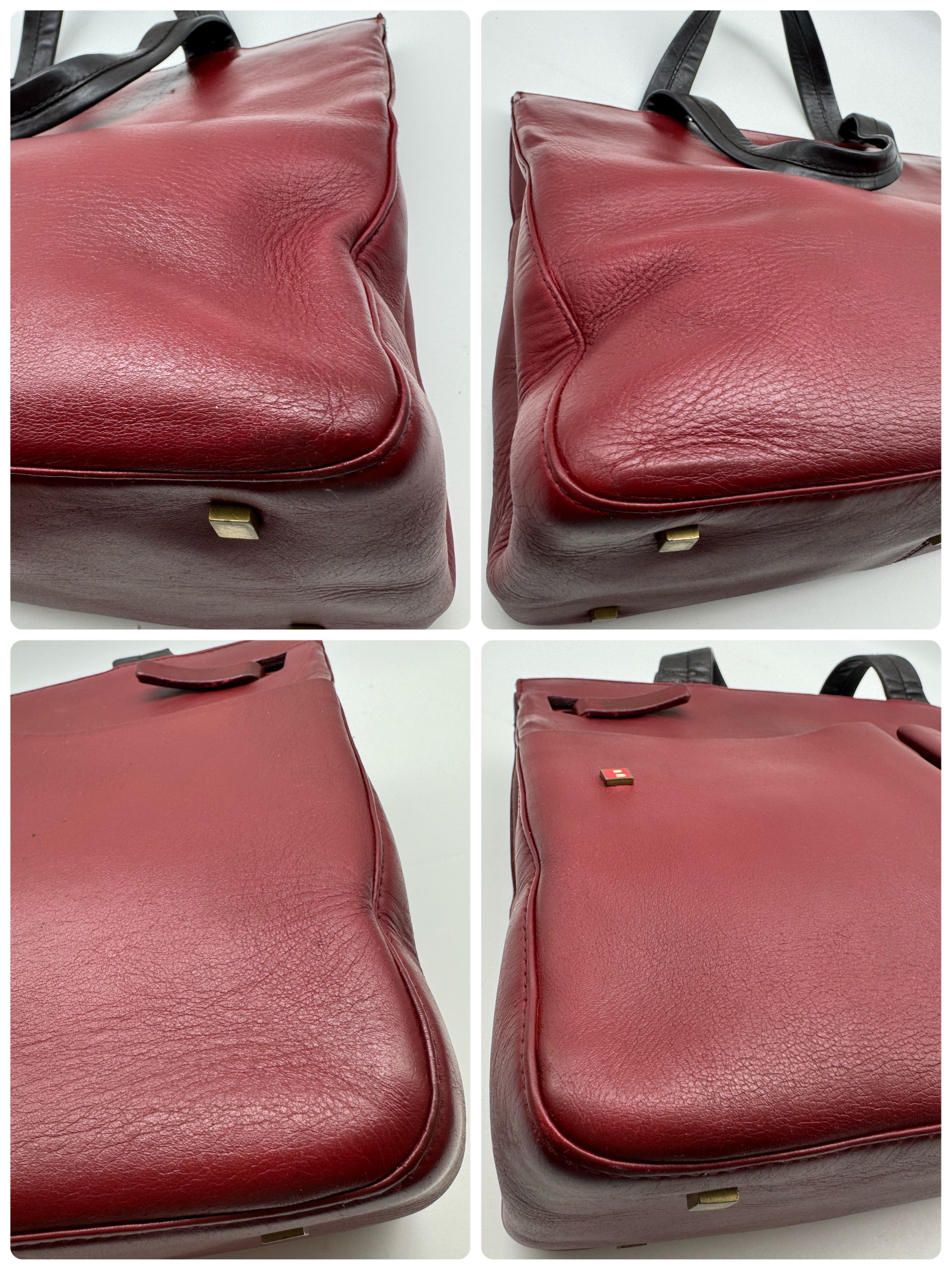 Bally Bally Bordeaux Leather Tote Handbag Size ONE SIZE - 5 Thumbnail