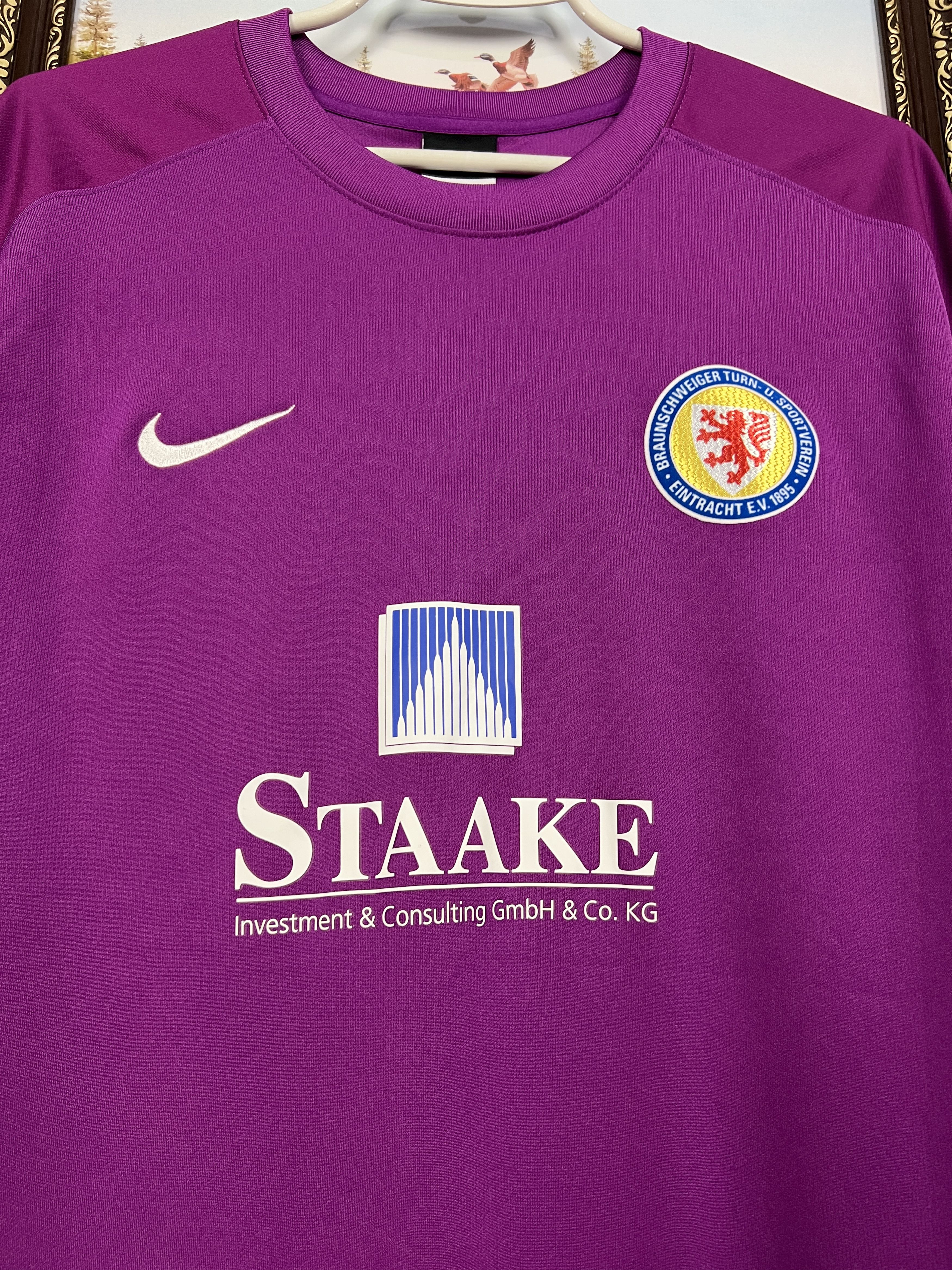 Nike Eintracht Braunschweig Football Shirt Soccer Nike Jersey Size US L / EU 52-54 / 3 - 3 Thumbnail