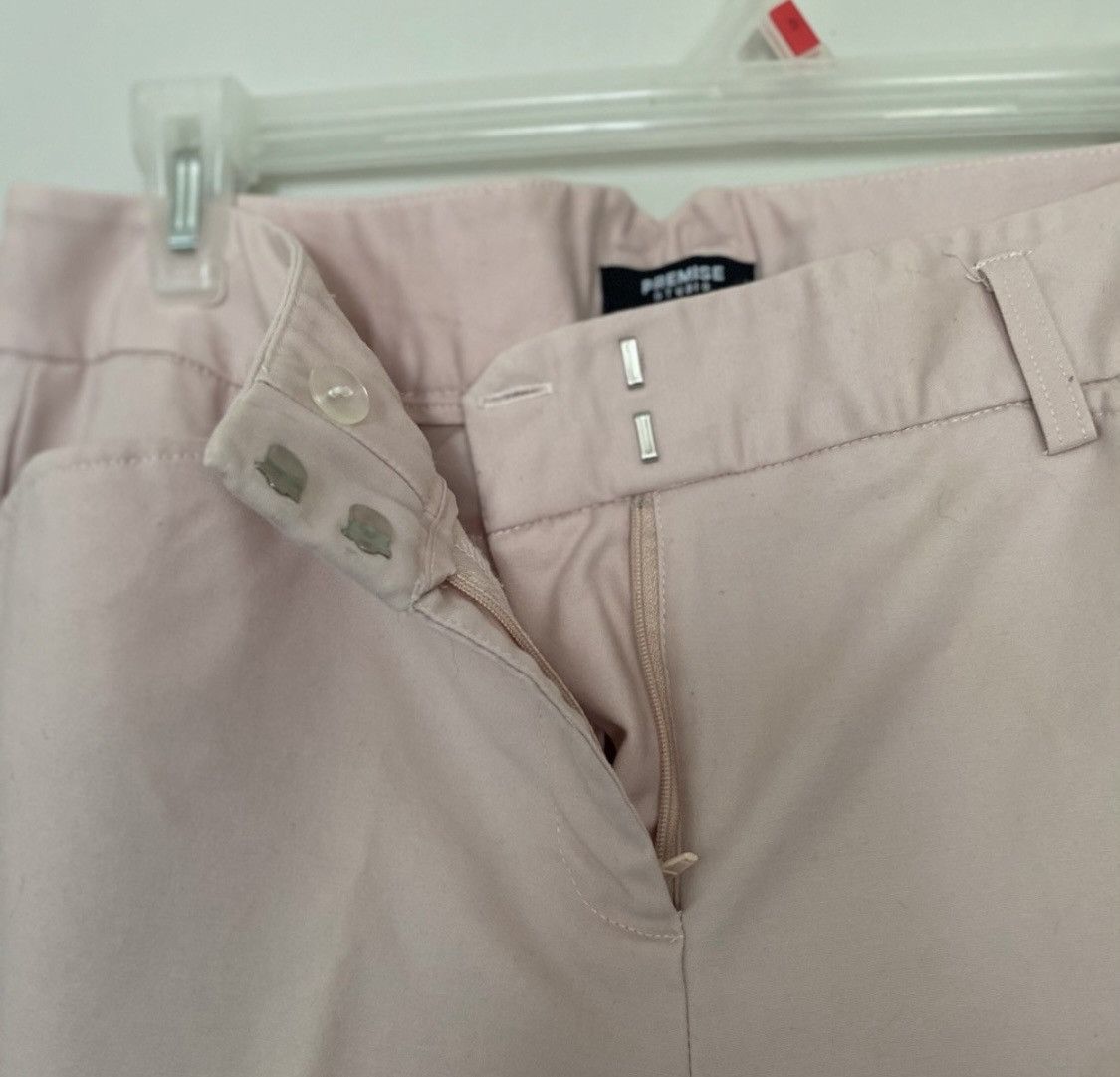Other LIGHT PINK PLEATED HIGH RISE STRETCH ANKLE PANTS Size 30" / US 8 / IT 44 - 3 Thumbnail