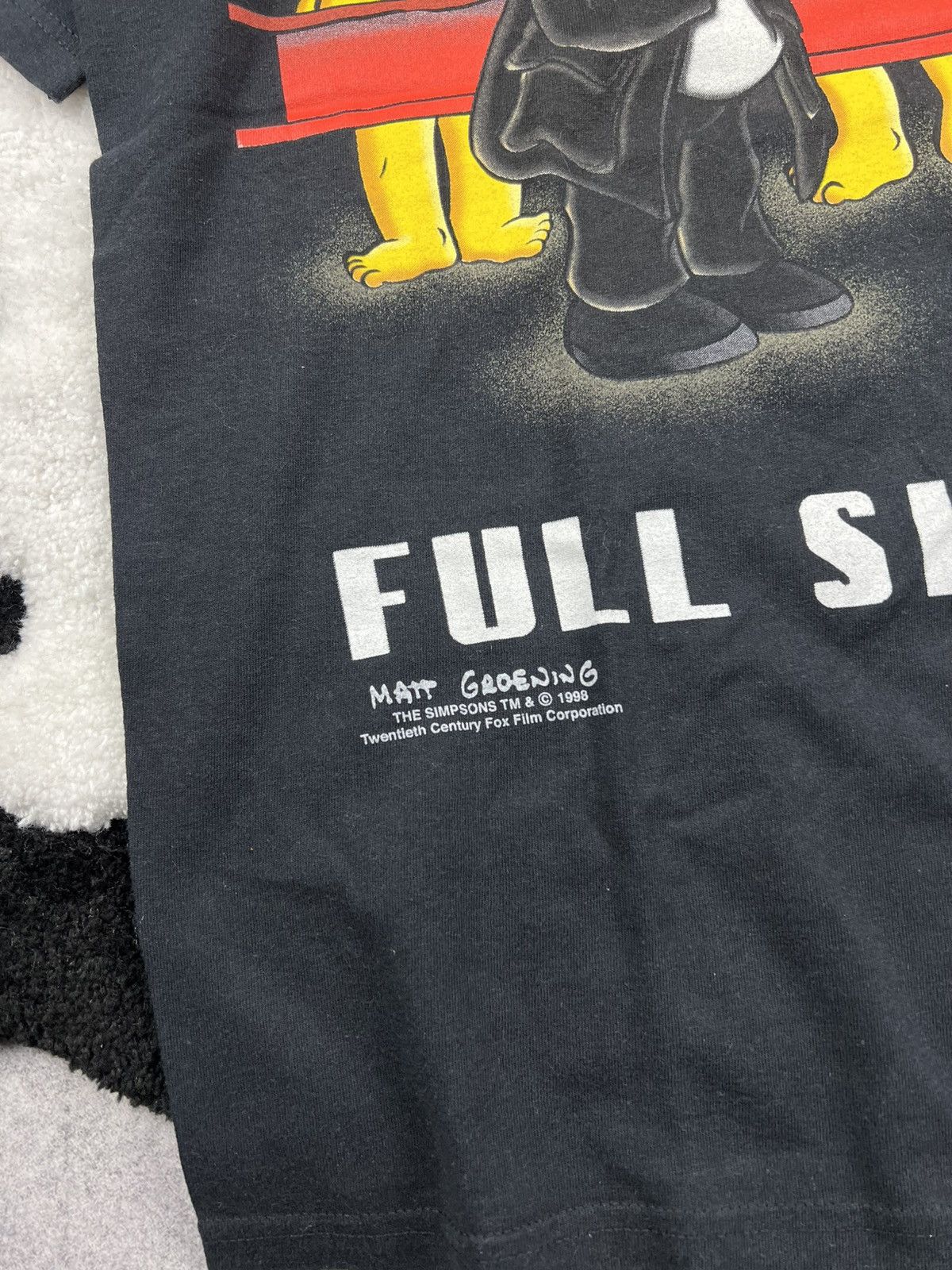 Vintage Vintage The Full Simpsons Naked 1998 Movie Y2K Tee Shirt Size US M / EU 48-50 / 2 - 4 Thumbnail