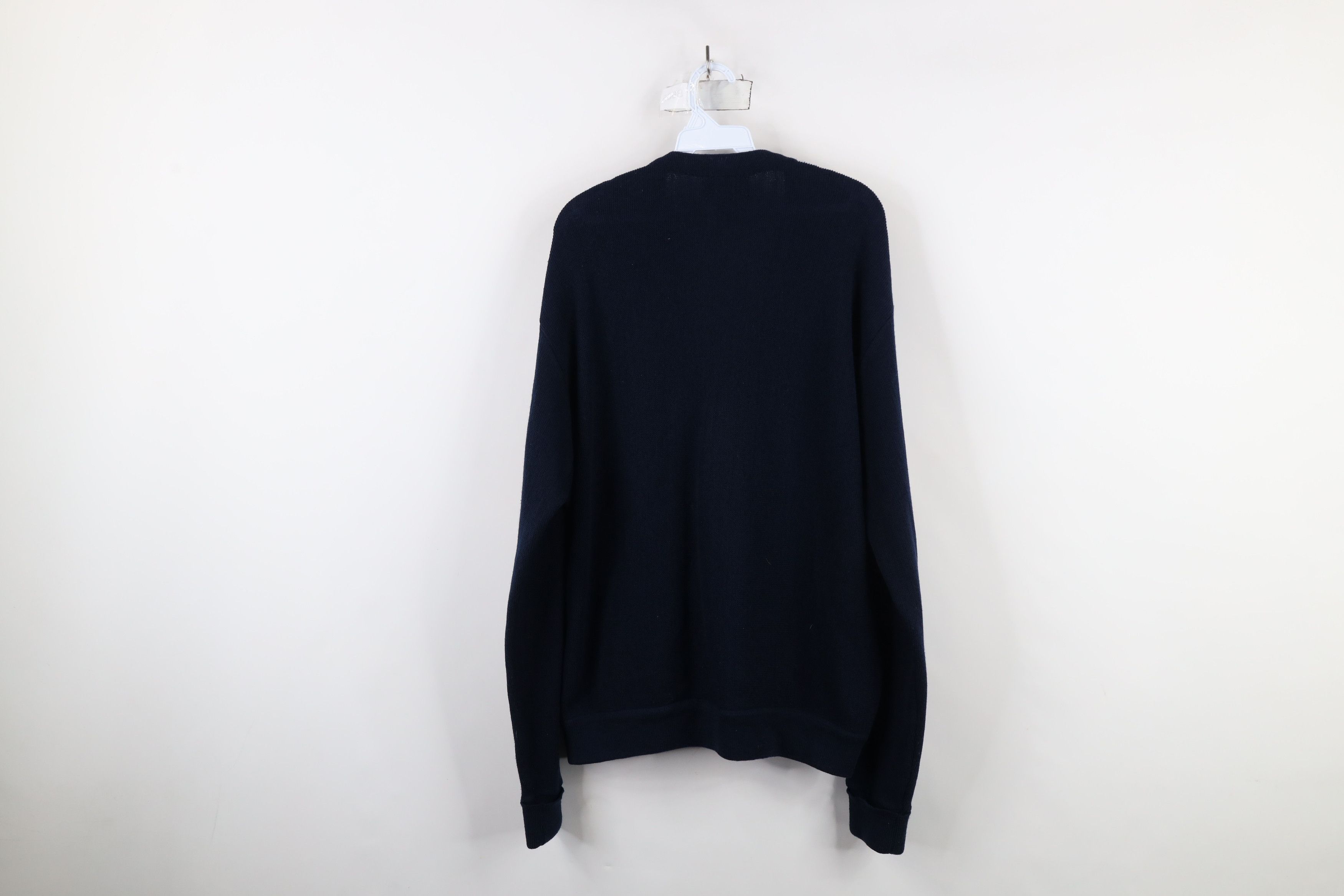 Vintage Vintage 90s Streetwear Blank Knit Grandpa Cardigan Sweater Size US XL / EU 56 / 4 - 10 Thumbnail